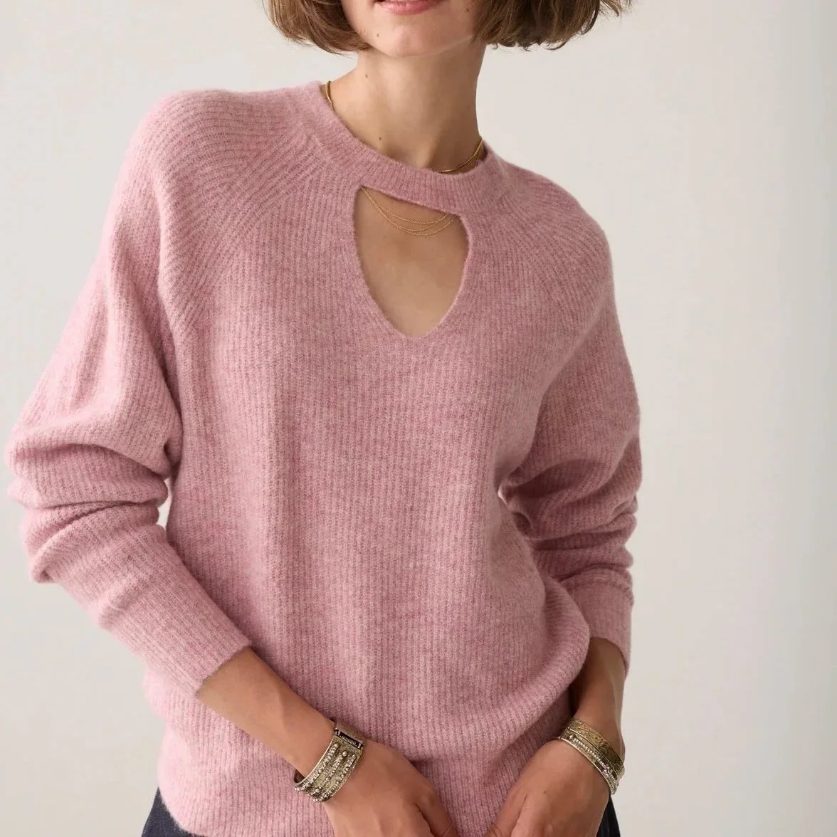 Summum - PULLOVER GROBMASCHIGER AUSSCHNITT