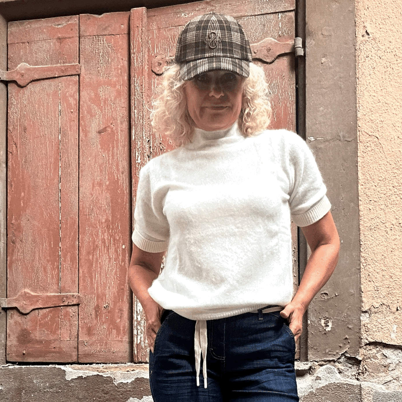 Handmade - Kaschmir Pulllover - Halbarm-Kaschmir-Pullover
