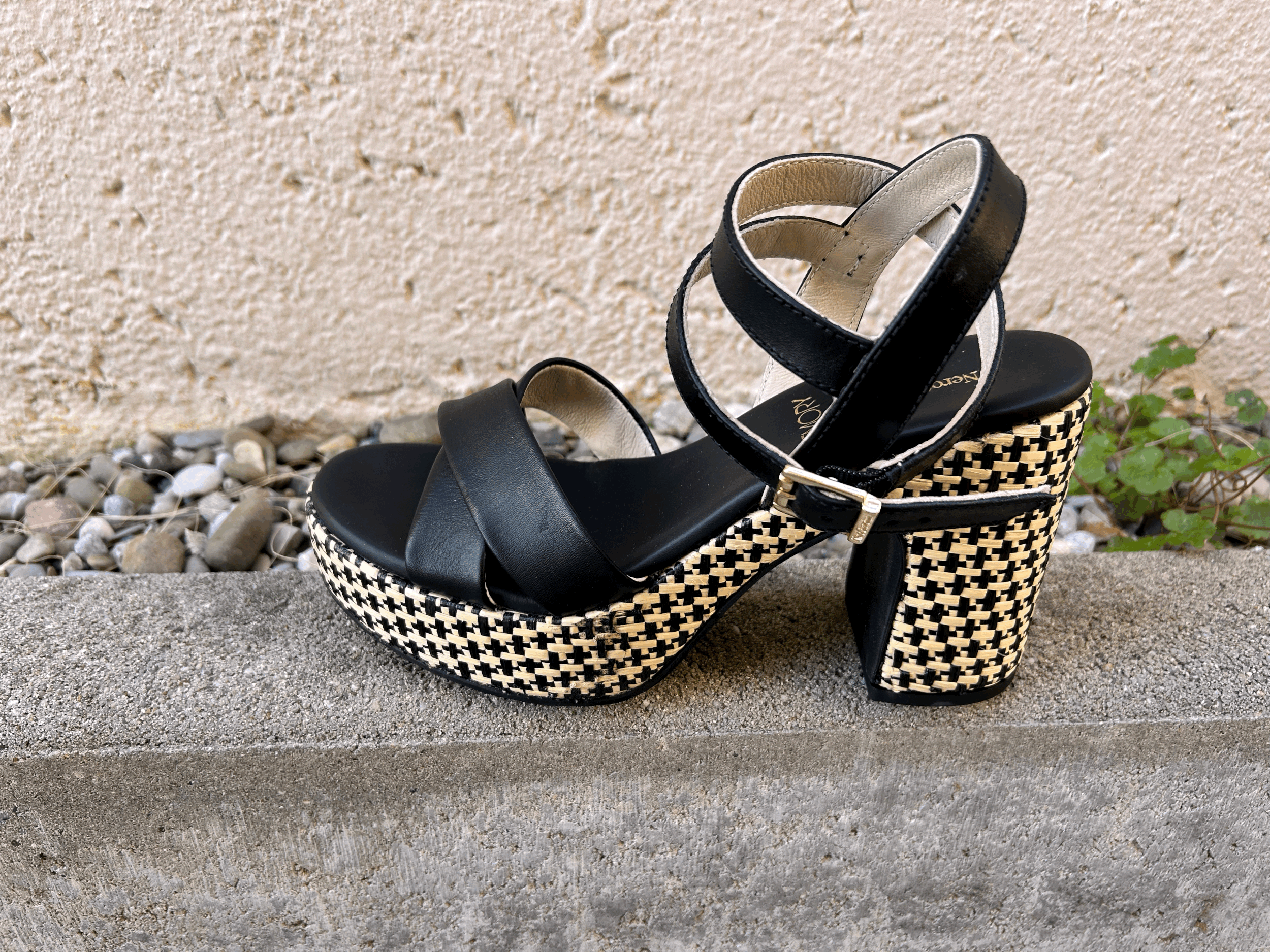 Nero Giardini - Blockabsatz - Schwarze - Sandale