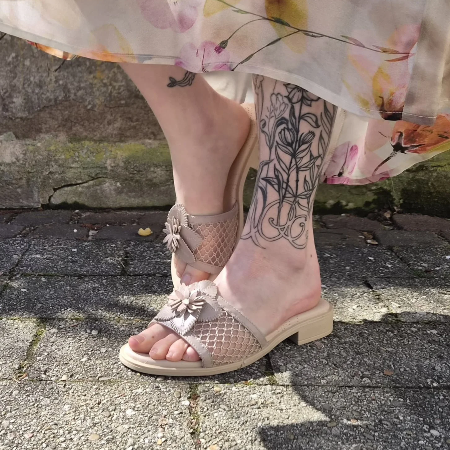 Nero Giardini - Pantoletten für Damen aus Leder und Canvas