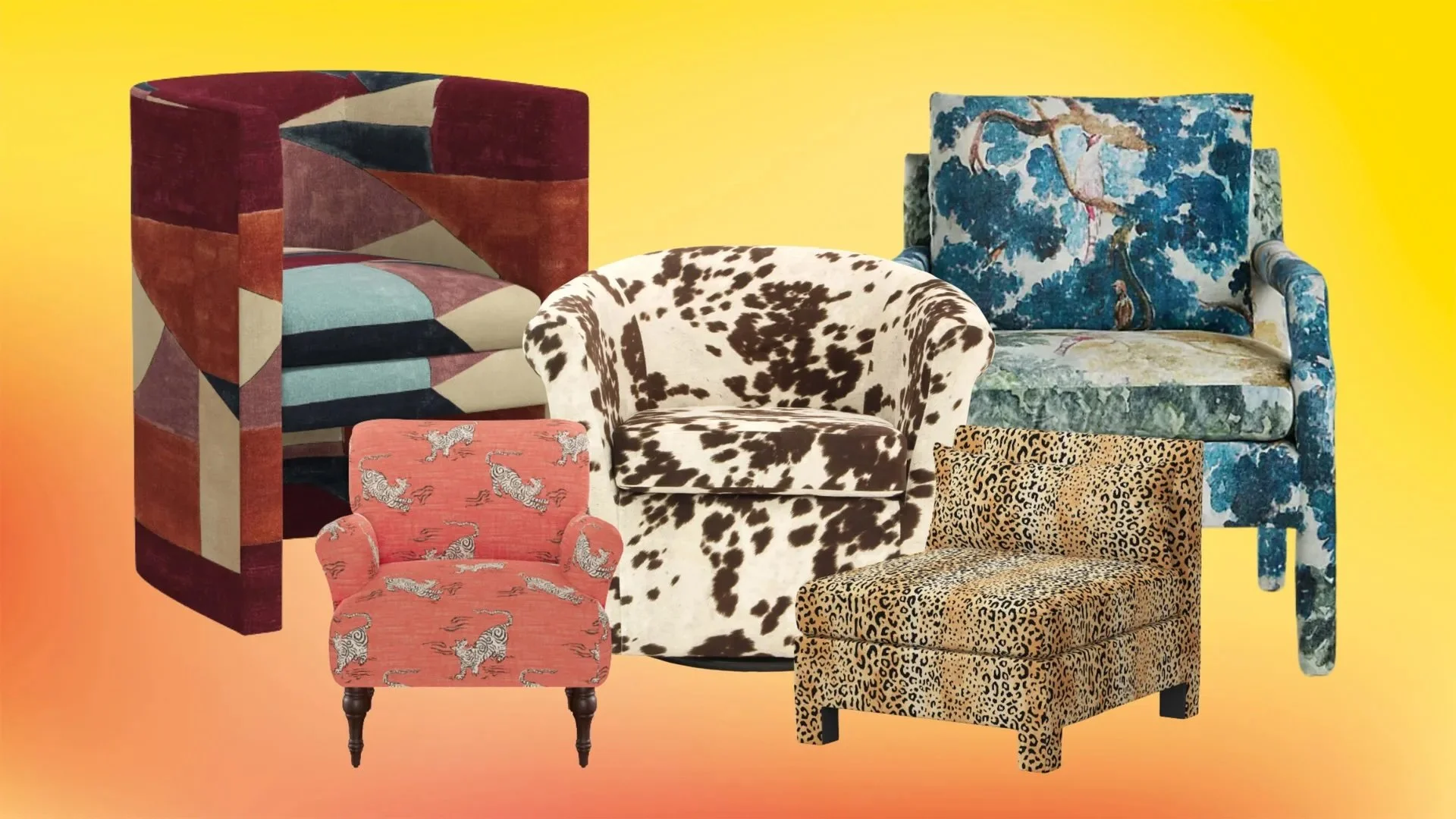A Style Editor's Pick of the 12 Best Patterned Accent Chairs
