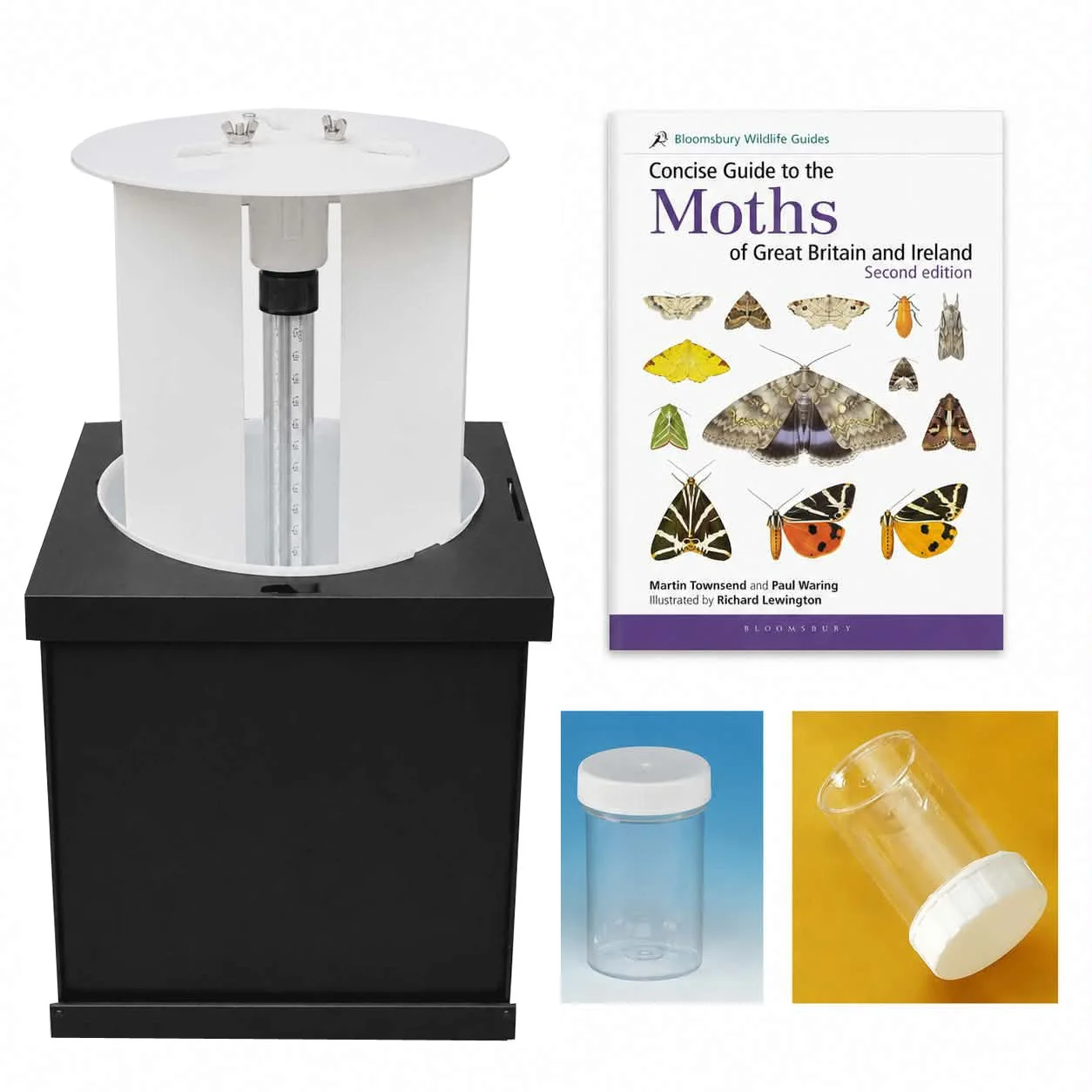 LED44 The ALS Mains 6w LED Heath Moth Trap with Book and Pots Kit