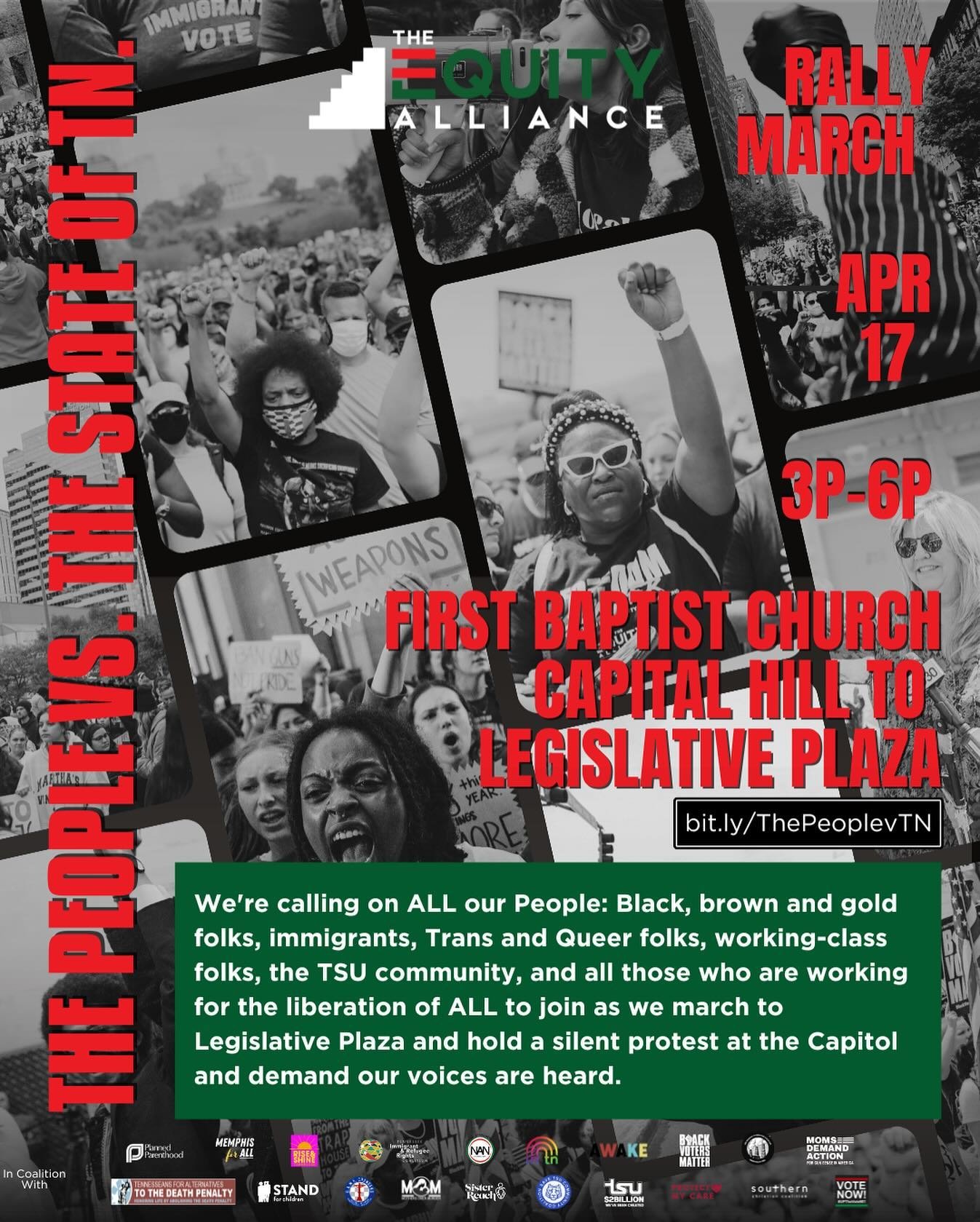 We&rsquo;ve had enough. The attacks on our right to BE are consistently being attacked this year in the state legislature. Join us today at 3pm for a march and rally led by our friends at @theequityalliance. 

March to kick off at 3pm from First Bapt