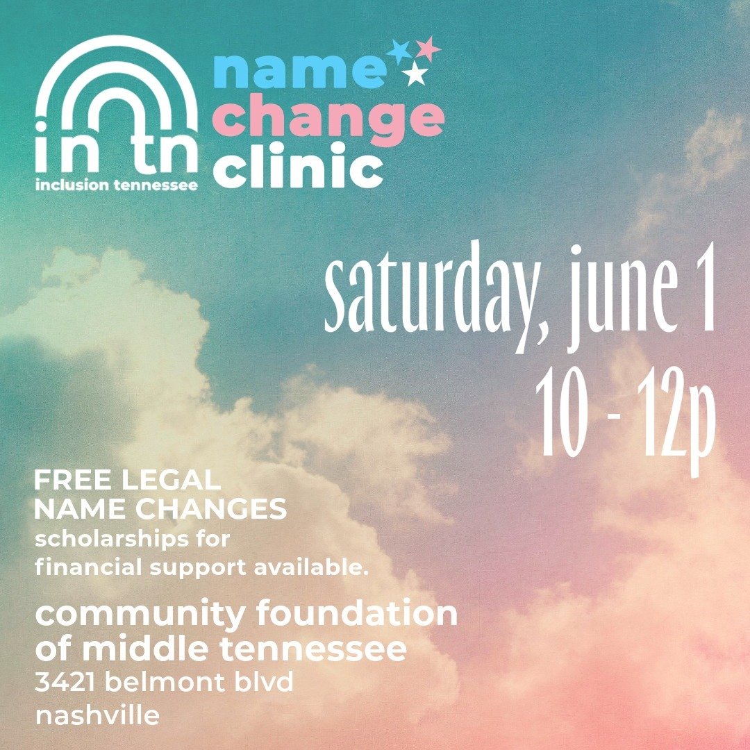 We are so thrilled to announce our next Name Change Clinic will take place on Saturday, June 1 from 10a to 12p. Claim an appointment time now by clicking the link in our bio.