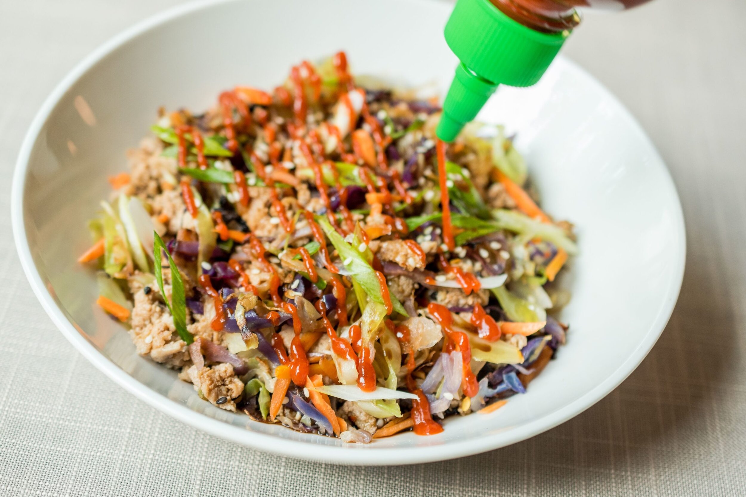 Keto Egg Roll Bowl Recipe