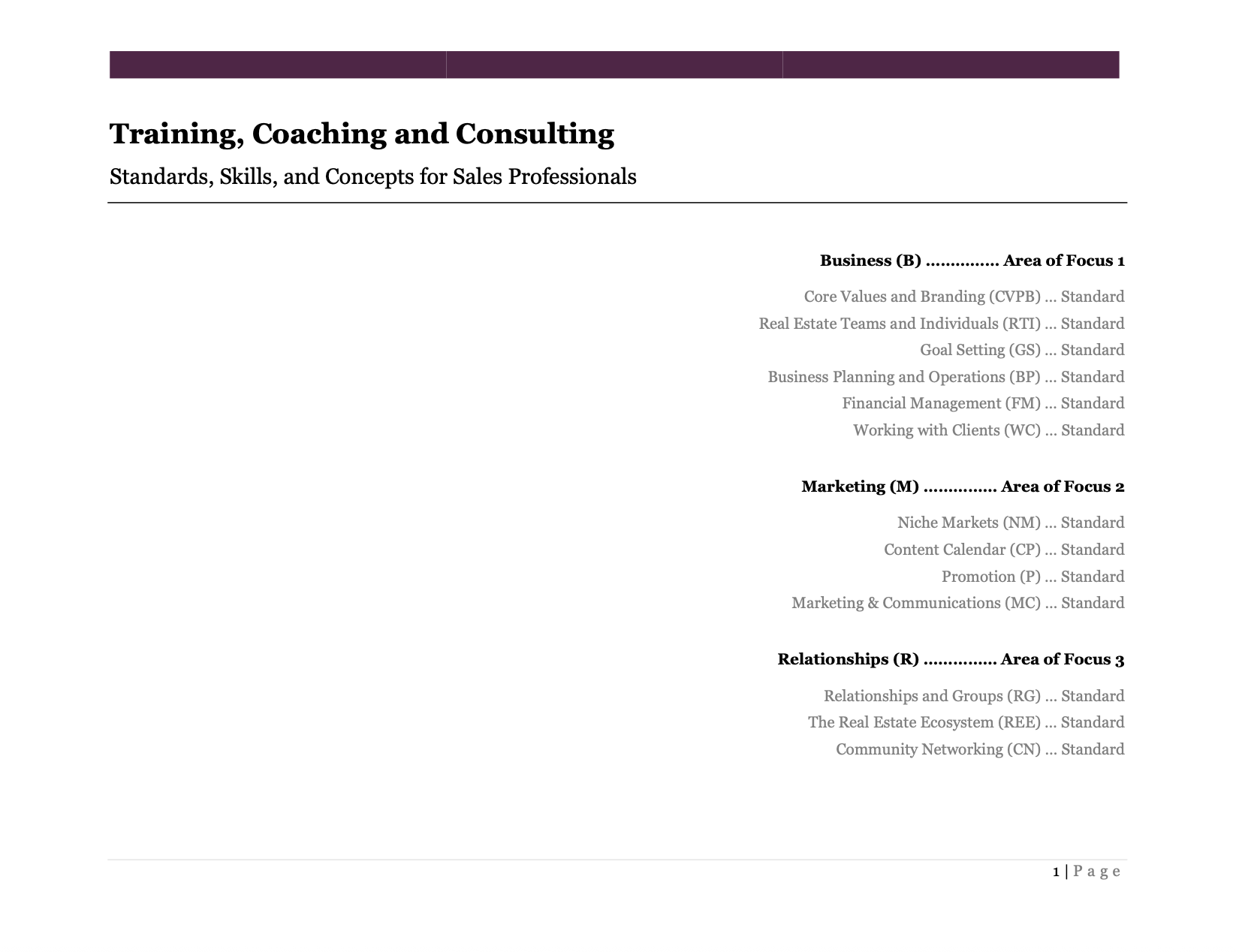 The Standards Project