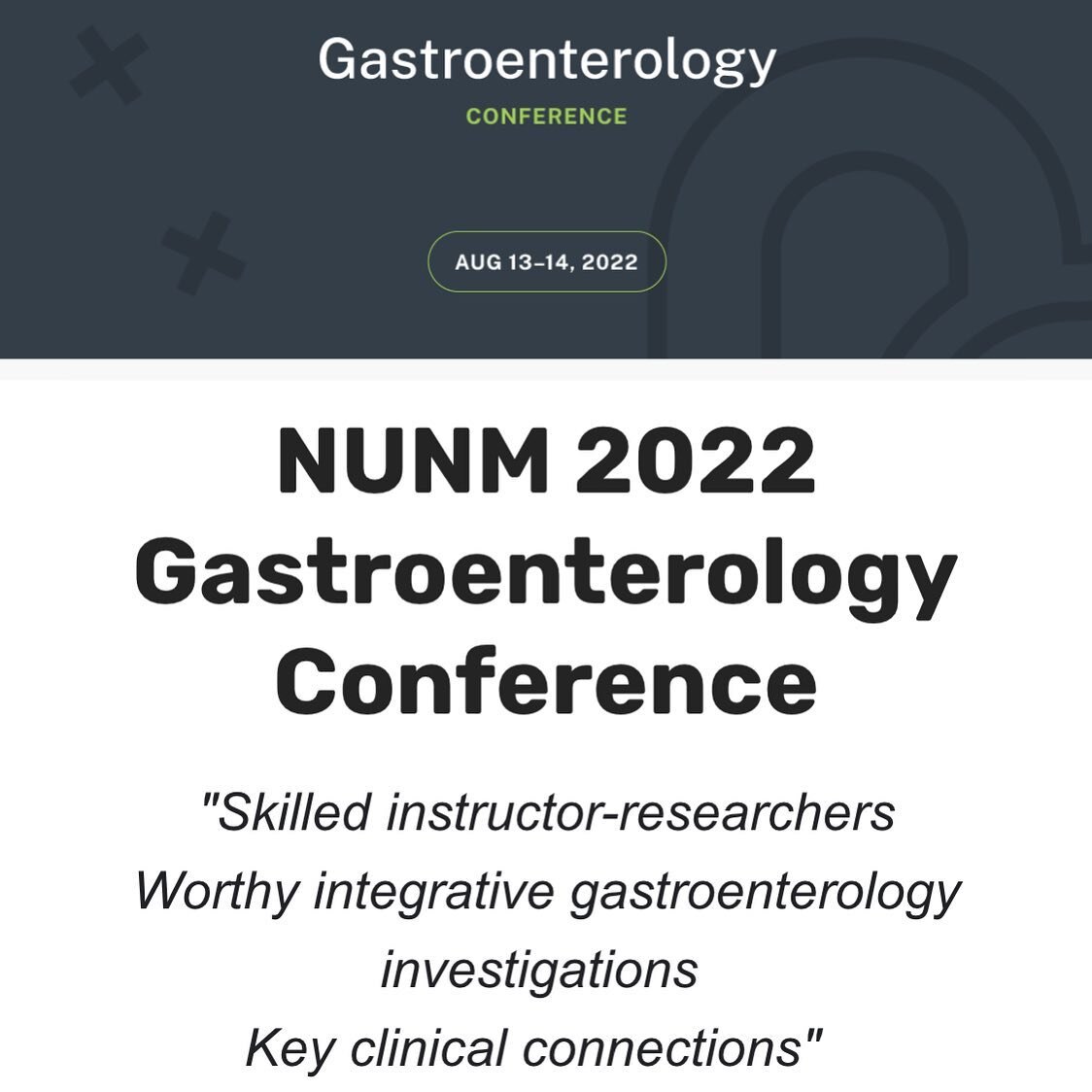 We recently attend NUNM&rsquo;s 2022 Gastroenterology conference in August. We&rsquo;ll be sharing some clinical pearls with you all in our next blog post! 

#treatthegut #treatthecause #naturopathicmedicine #gastroenterology #healthegut #holistichea