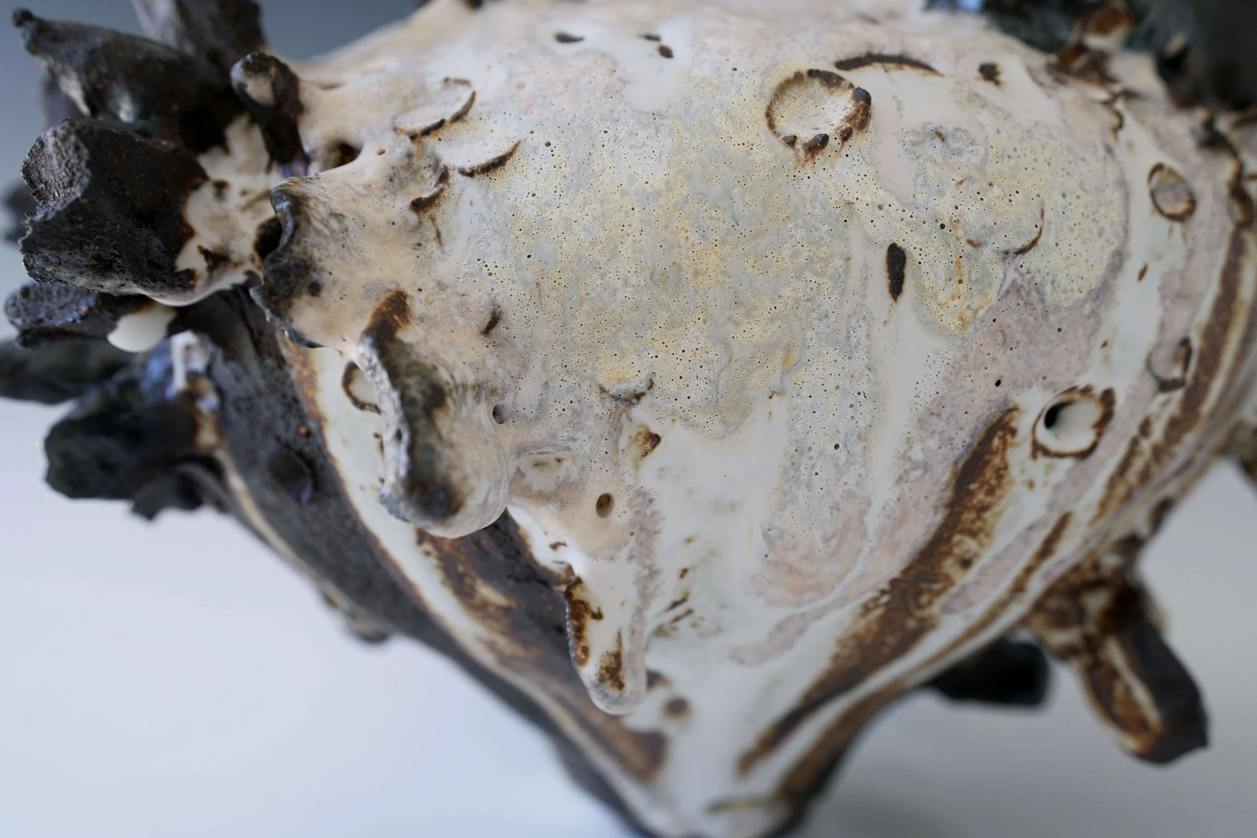 sculptural ceramic decorative vase contemporary style