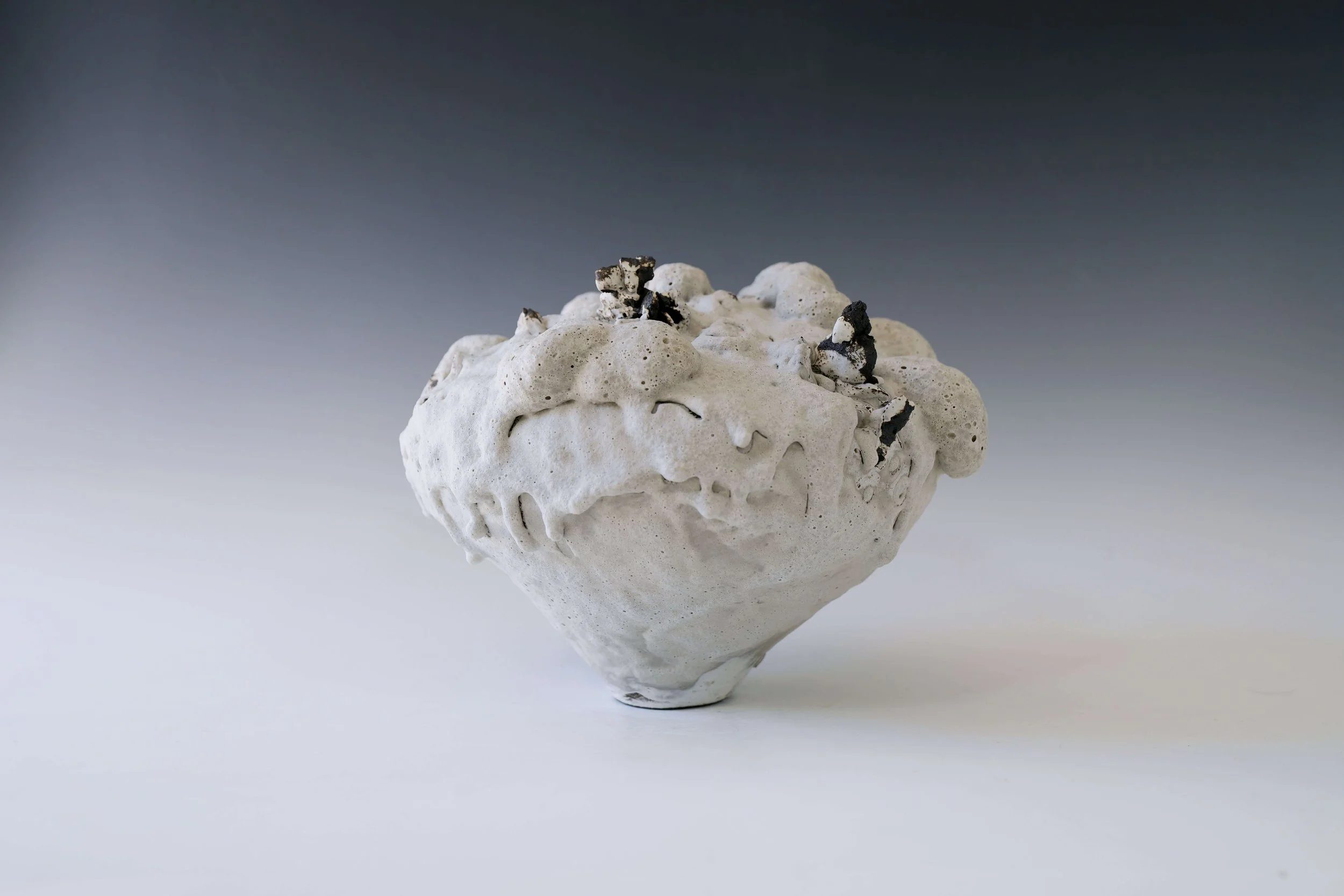 sculptural ceramic decorative vase contemporary style