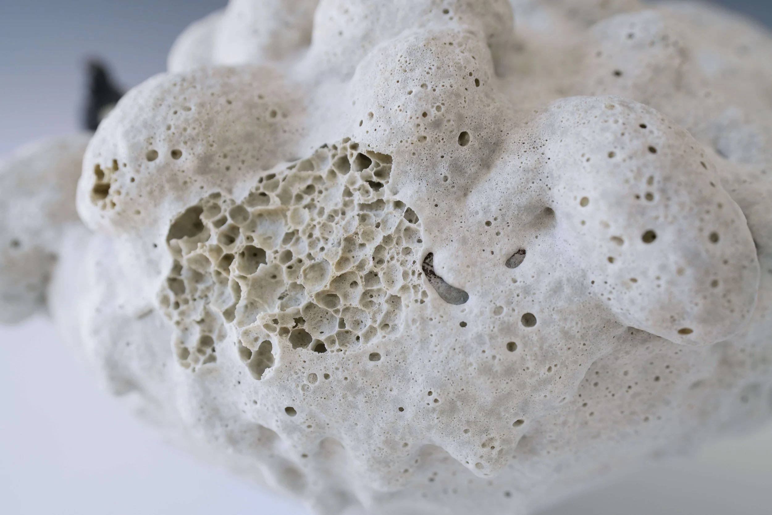 organic handmade ceramic vase with stone texture