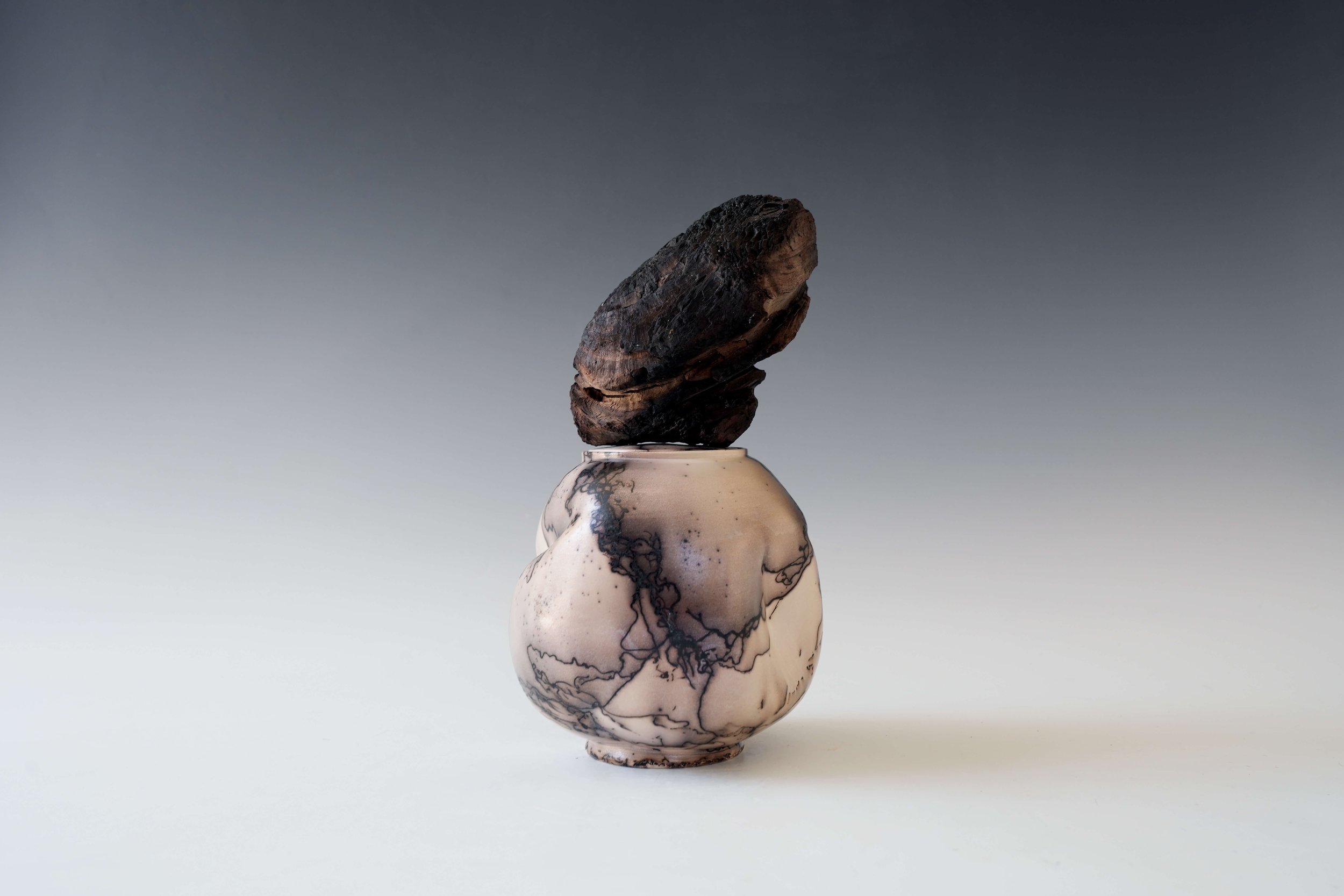earthy ceramic vase