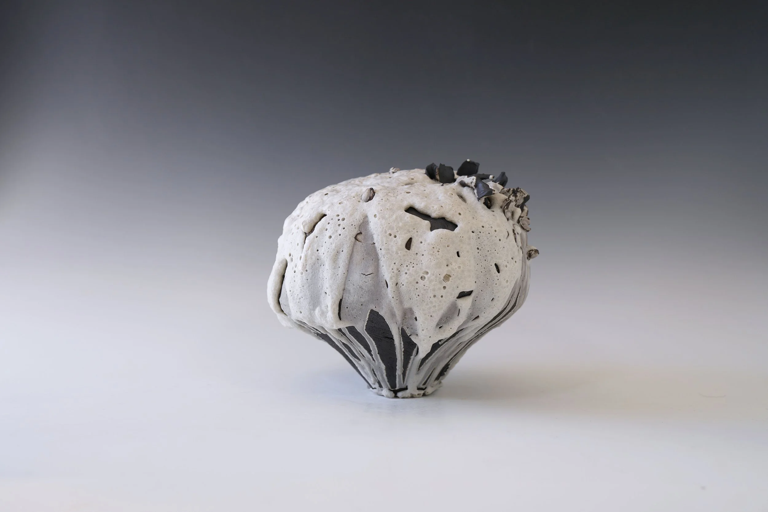 handmade ceramic vase inspired by natural landscapes