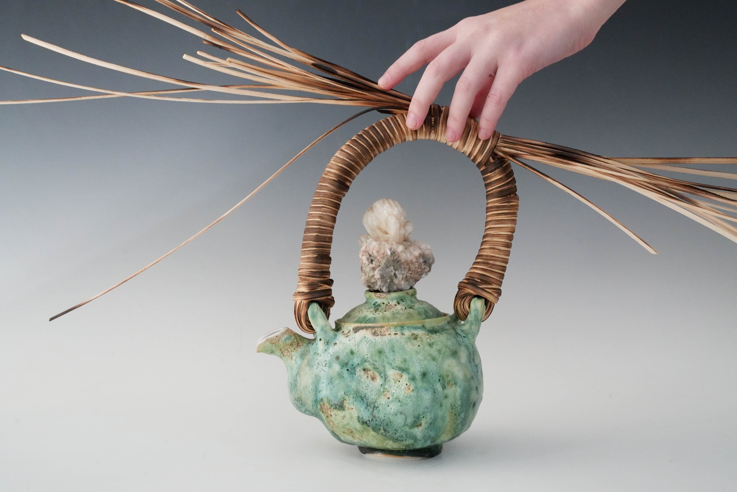 "River Moss" Teapot, Porcelain