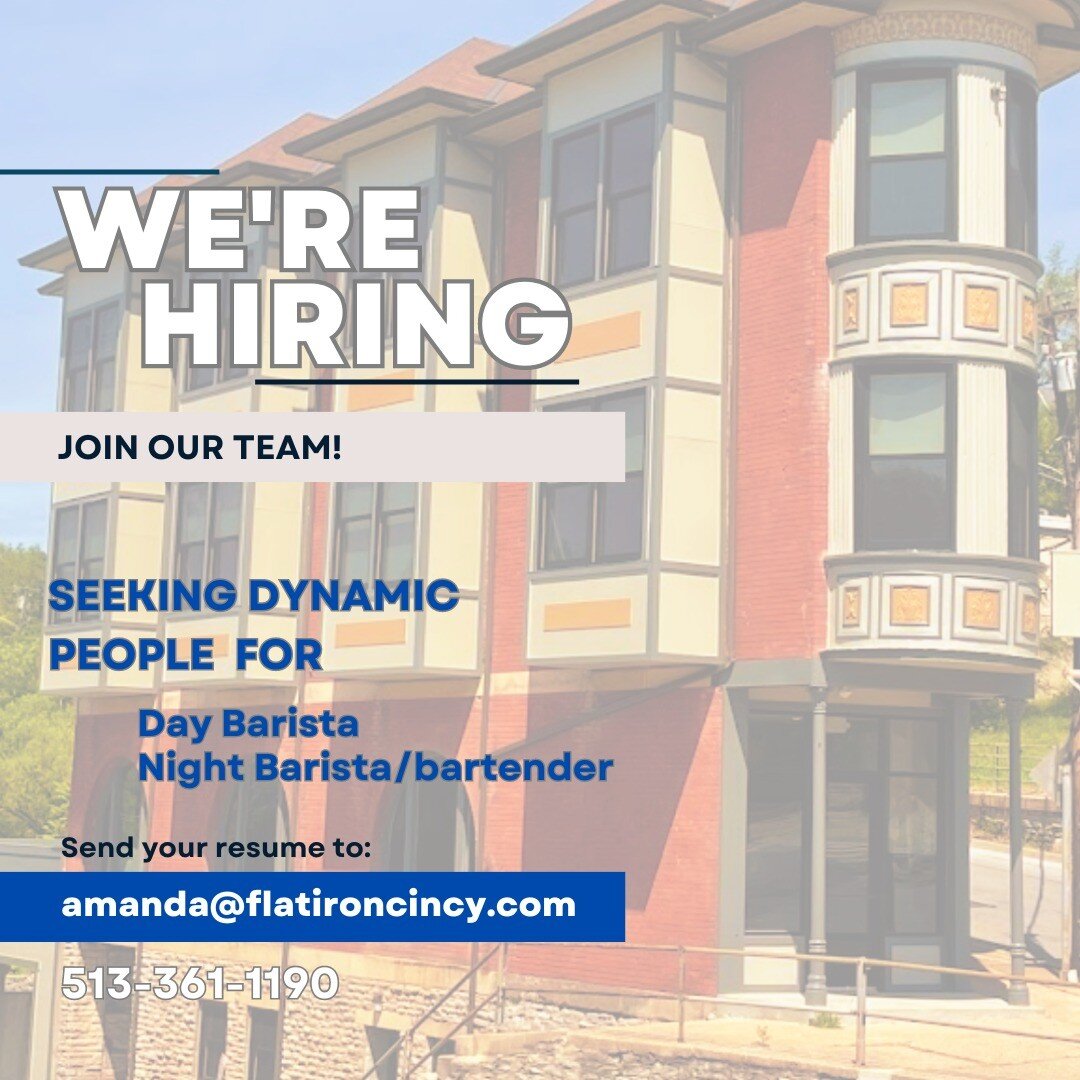 Patio season has arrived, and we are excited to have a few positions open to join our team! 

If you love a great atmosphere to work in, and wonderful people to work with, reach out and say Hi!👋

We are looking forward to meeting you!
Reach out to a