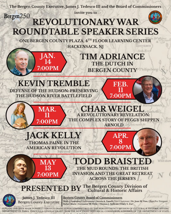 Bergen 250 Revolutionary War Roundtable Speaker Series