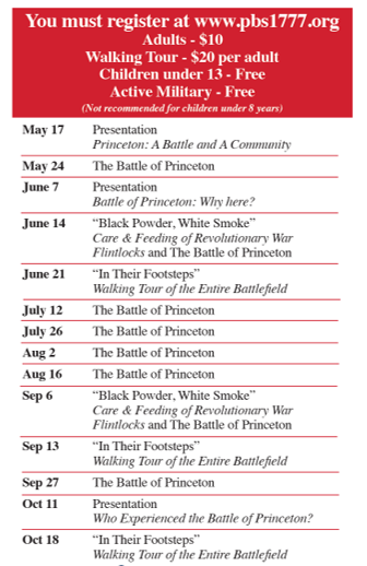 Princeton Battlefield Walking Tours