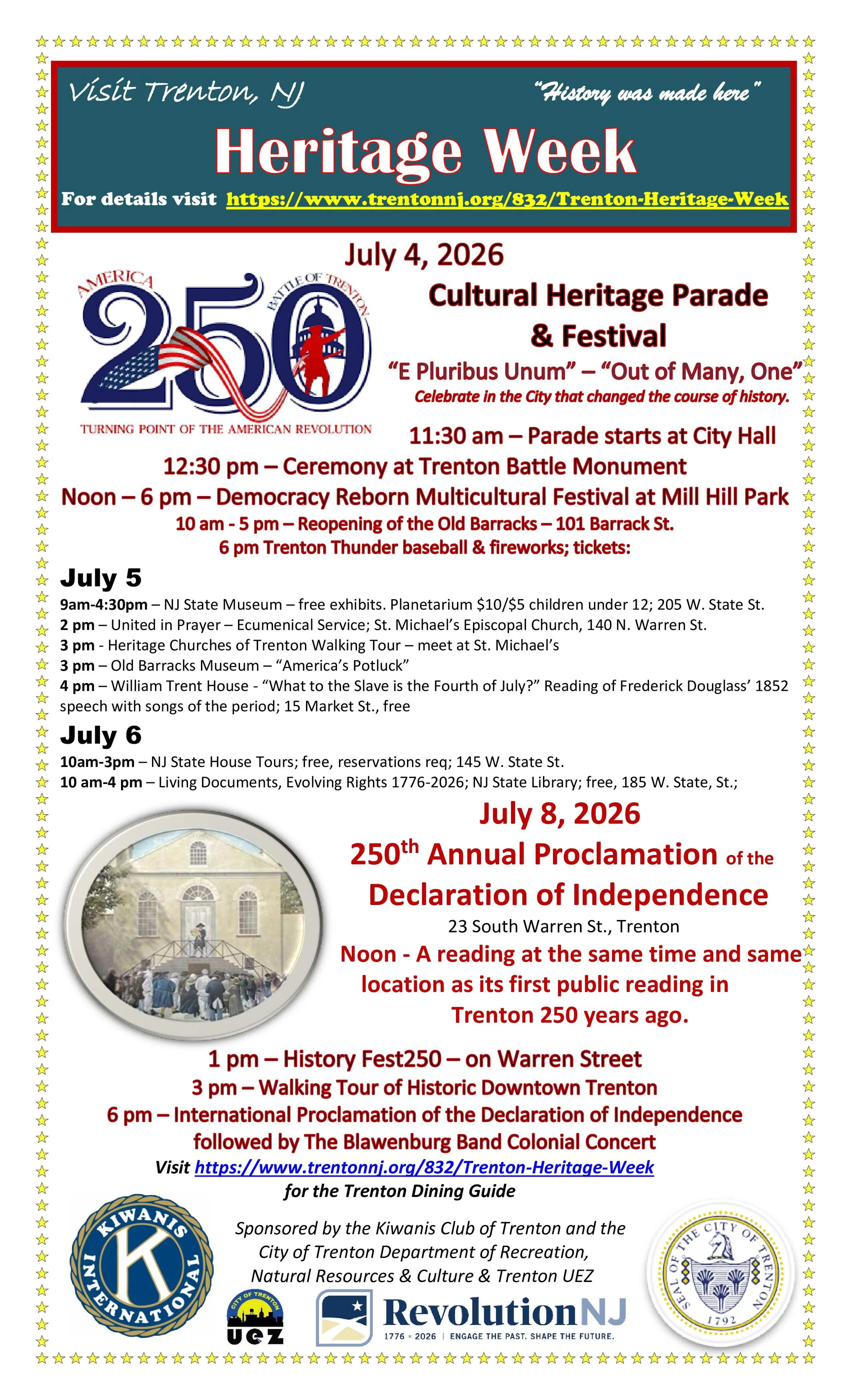 Heritage Week in Trenton
