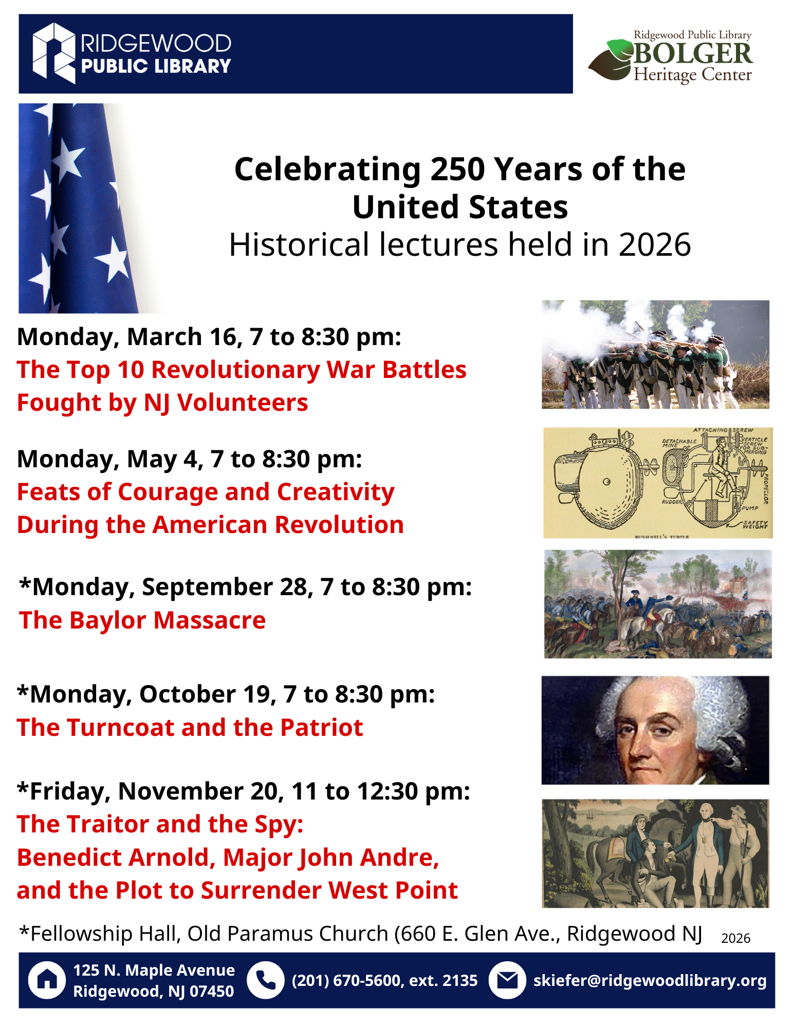 Ridgewood Library Lecture Series