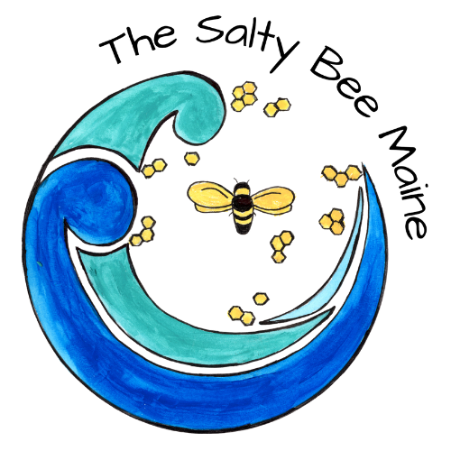 the salt bee maine logo.webp