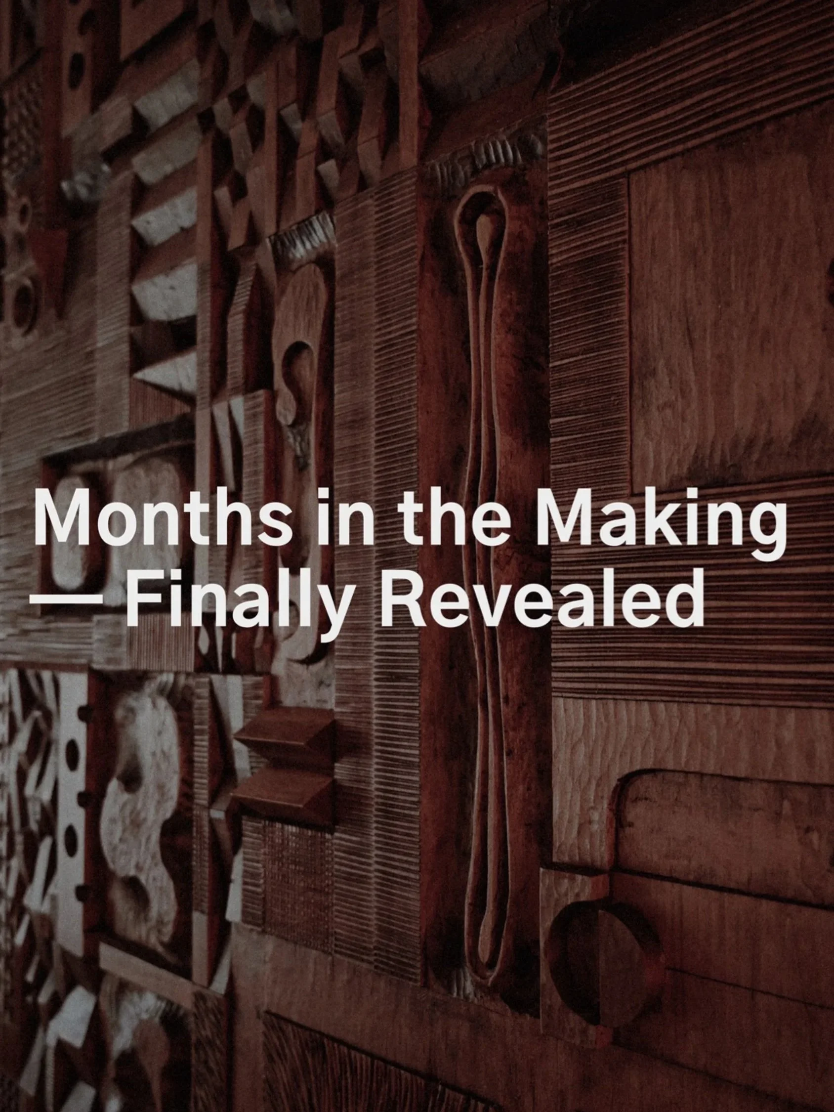 The same heart, different bones — from collage to hand carved architectural sculpture