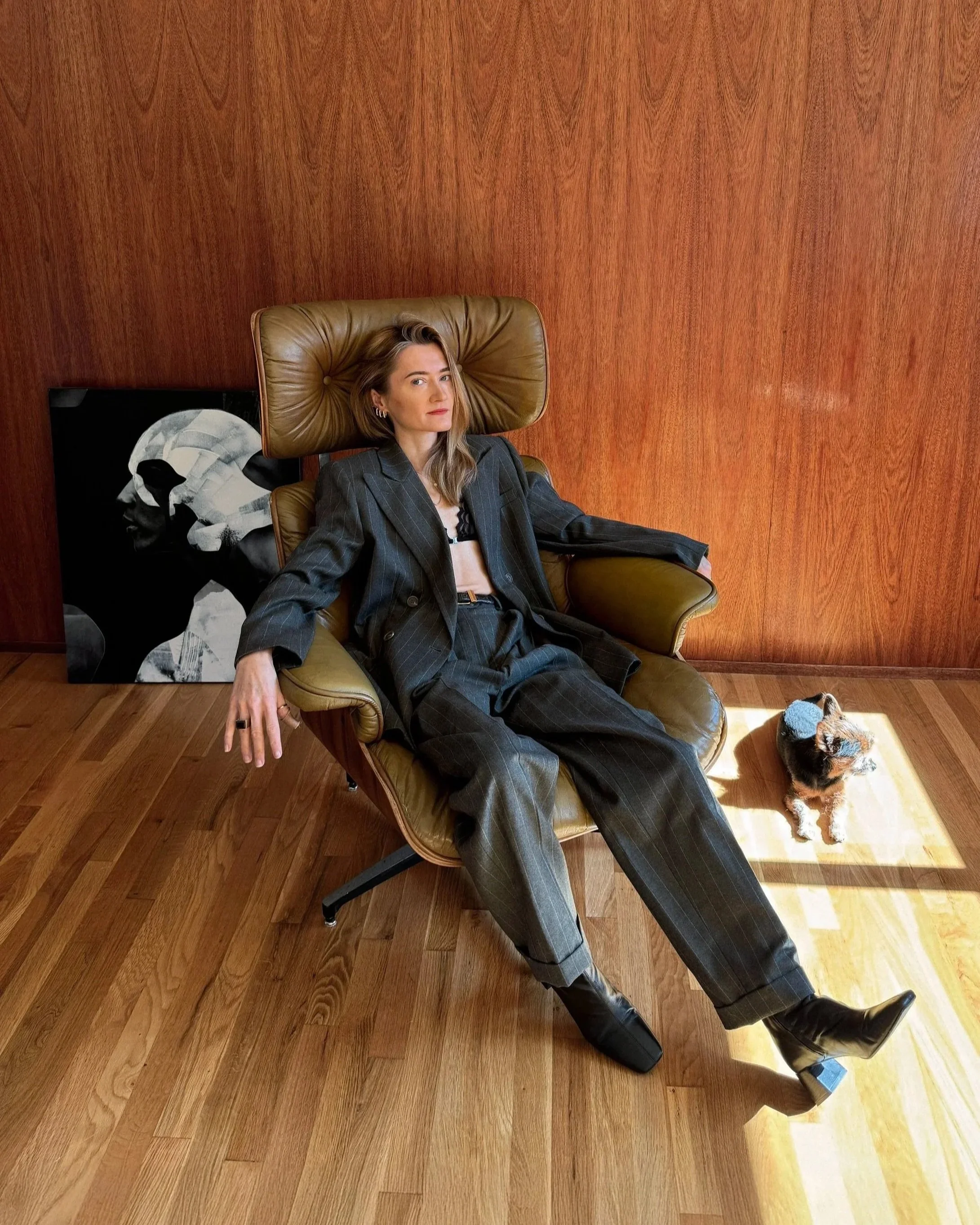 Portrait of Polish-American interdisciplinary artist and designer Agata Rek.