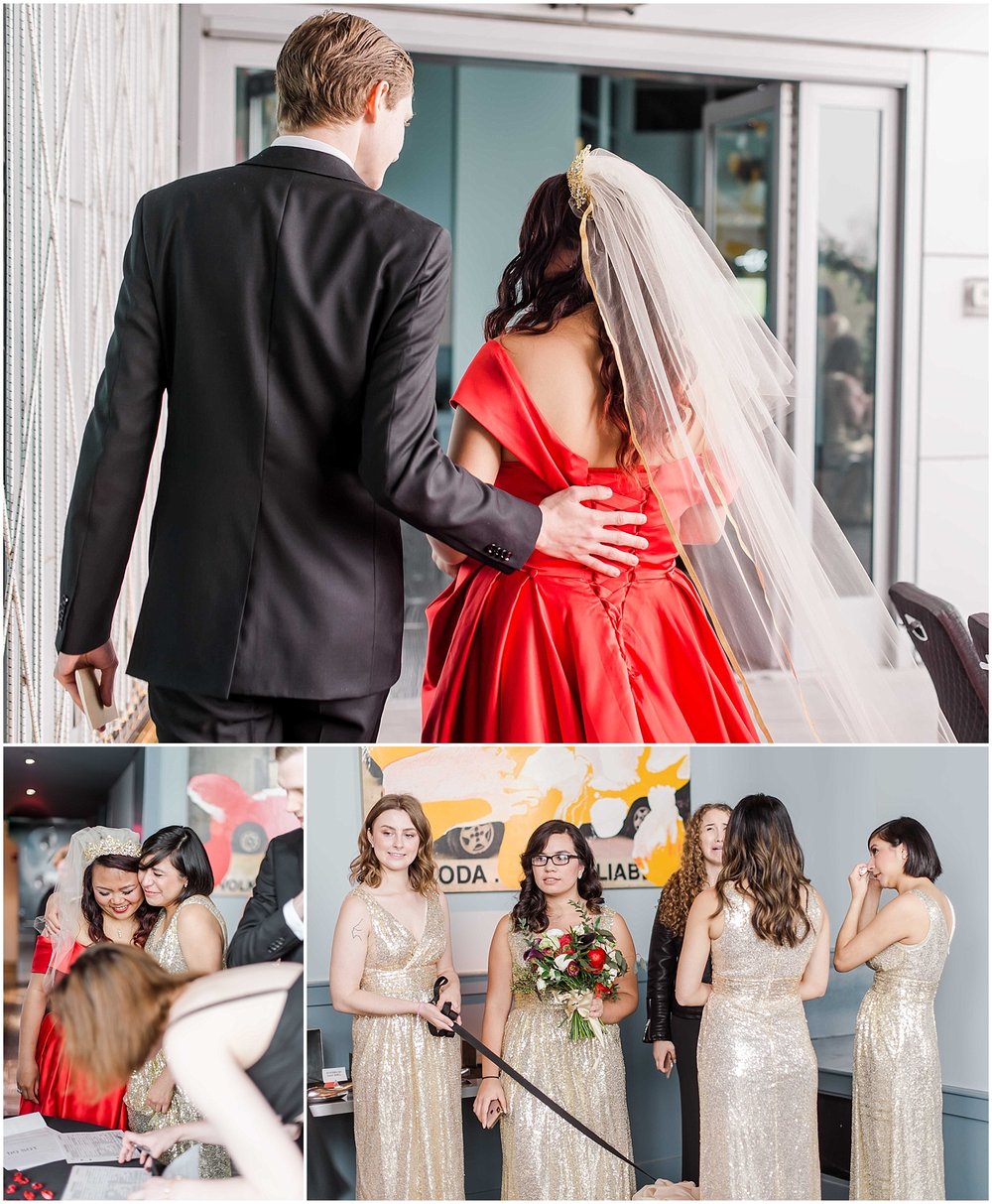 intimate wedding in hoboken new jersey at the W Hotel