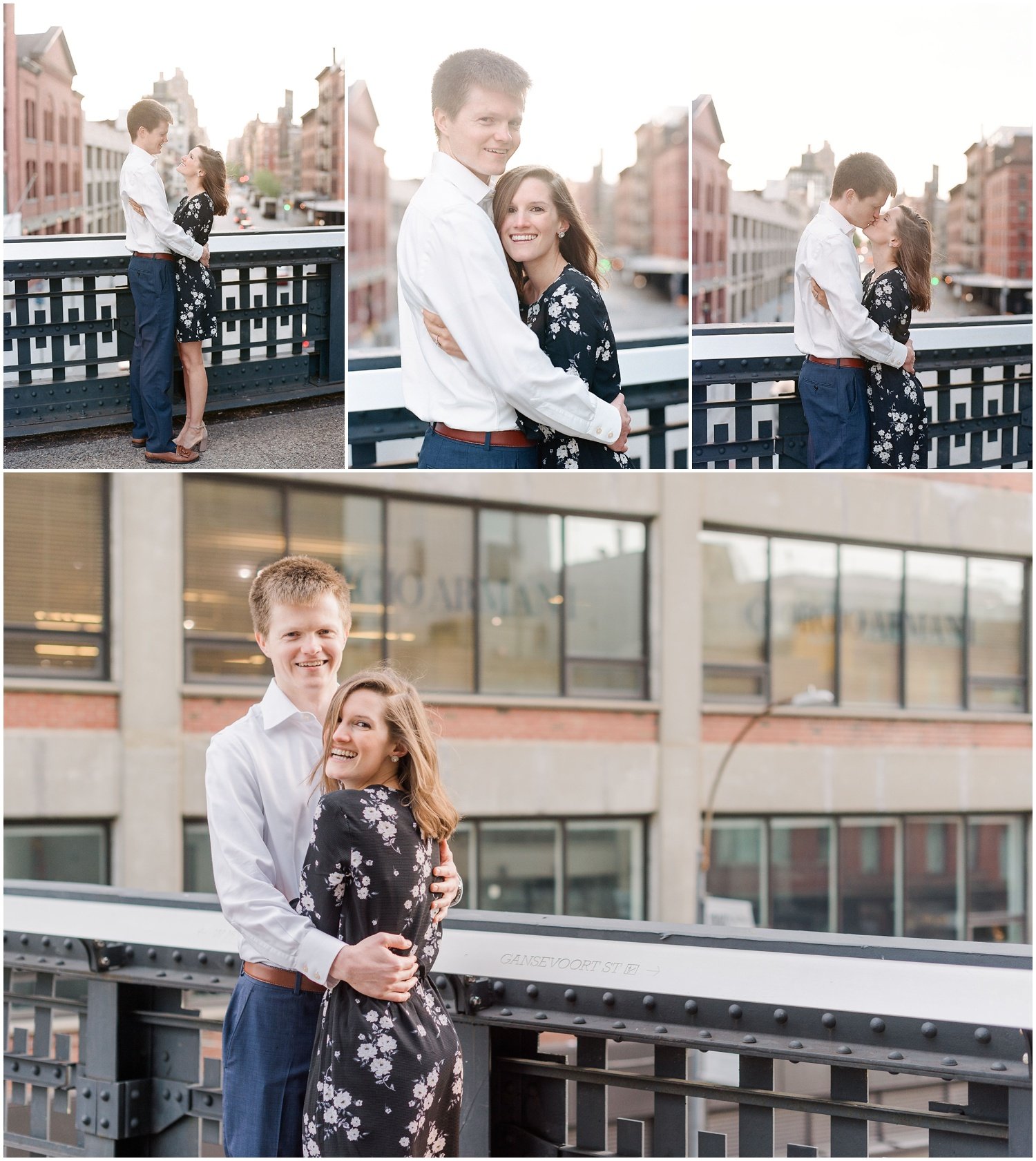 new york city_high line_engagement photography session