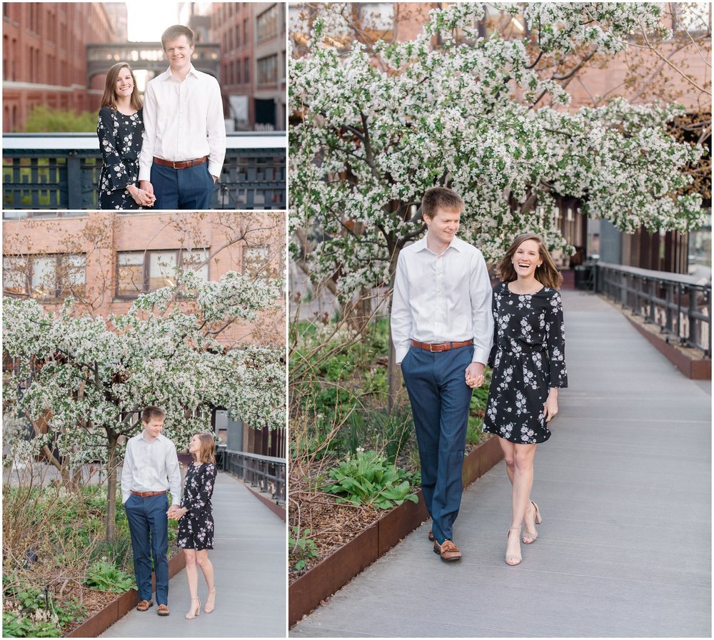 new york city_high line_engagement photography session