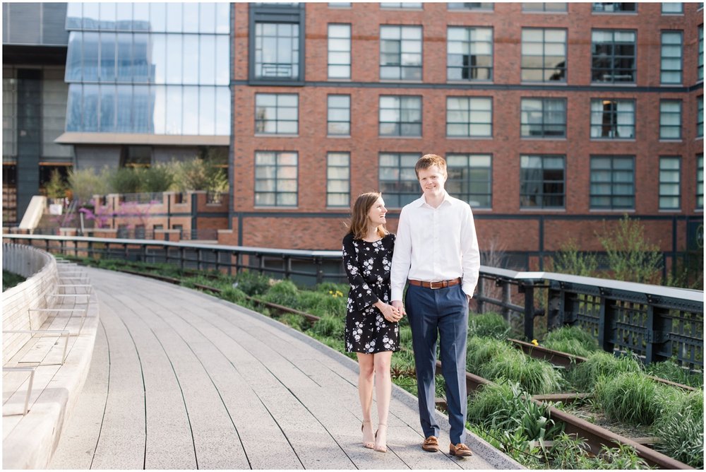 new york city_high line_engagement photography session