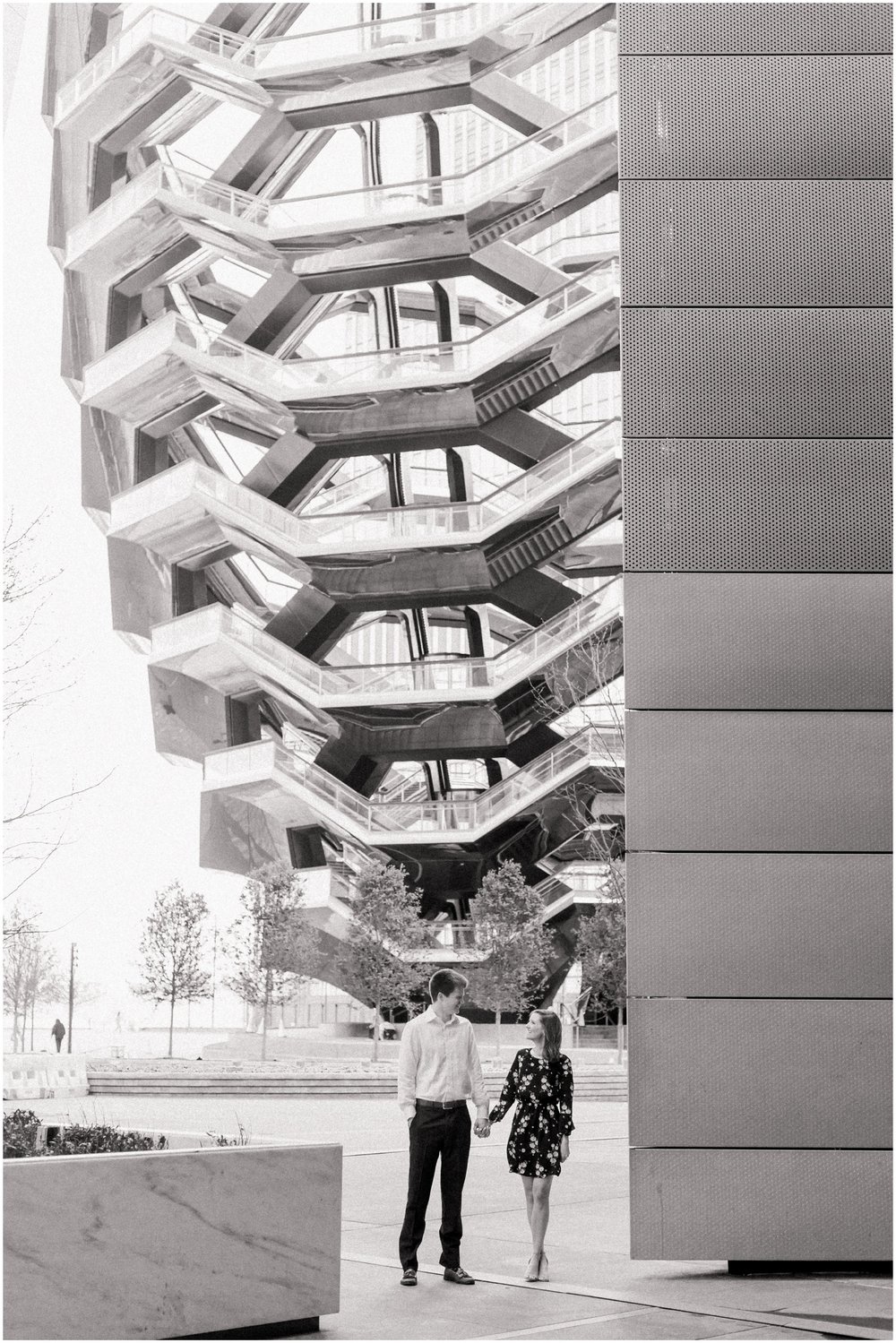 new york city_high line_hudson yards_engagement photography session