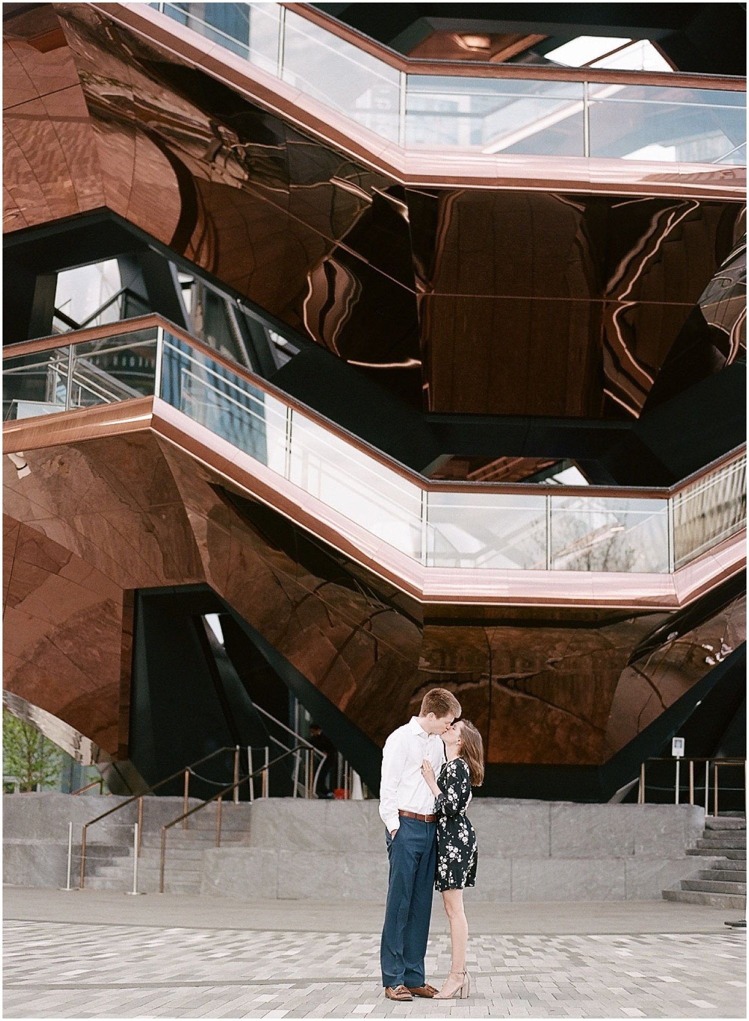 new york city_high line_hudson yards_engagement photography session