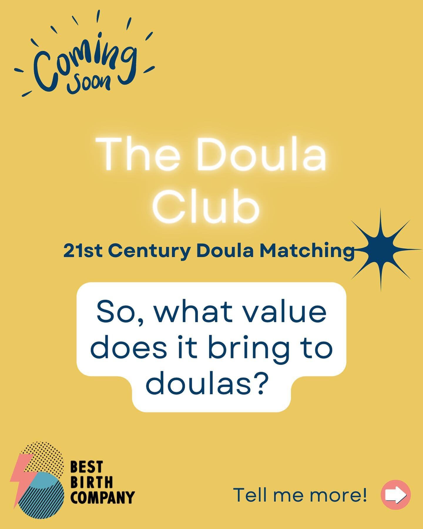 More exciting news!

The Doula Club - a matching platform for soon-to-be parents and the best doulas around!

As the role of the doula becomes more mainstream, doulas are getting busier and busier and more people are choosing it as a career. By Chris