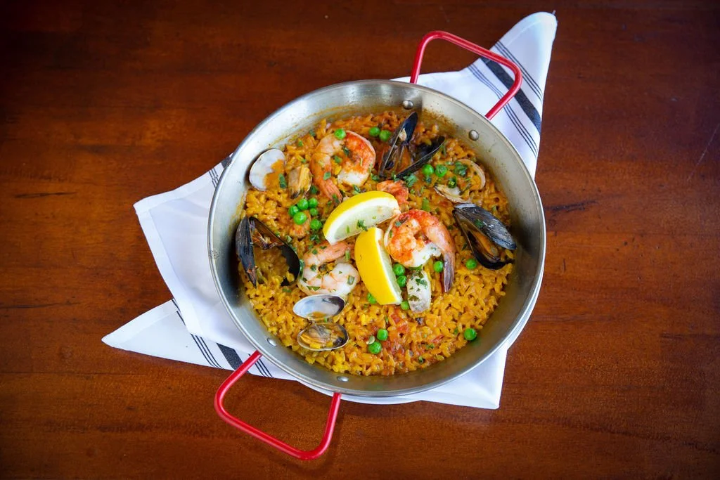 Spanish Paella aka Paella Valenciana at Lemon Grove Bistro