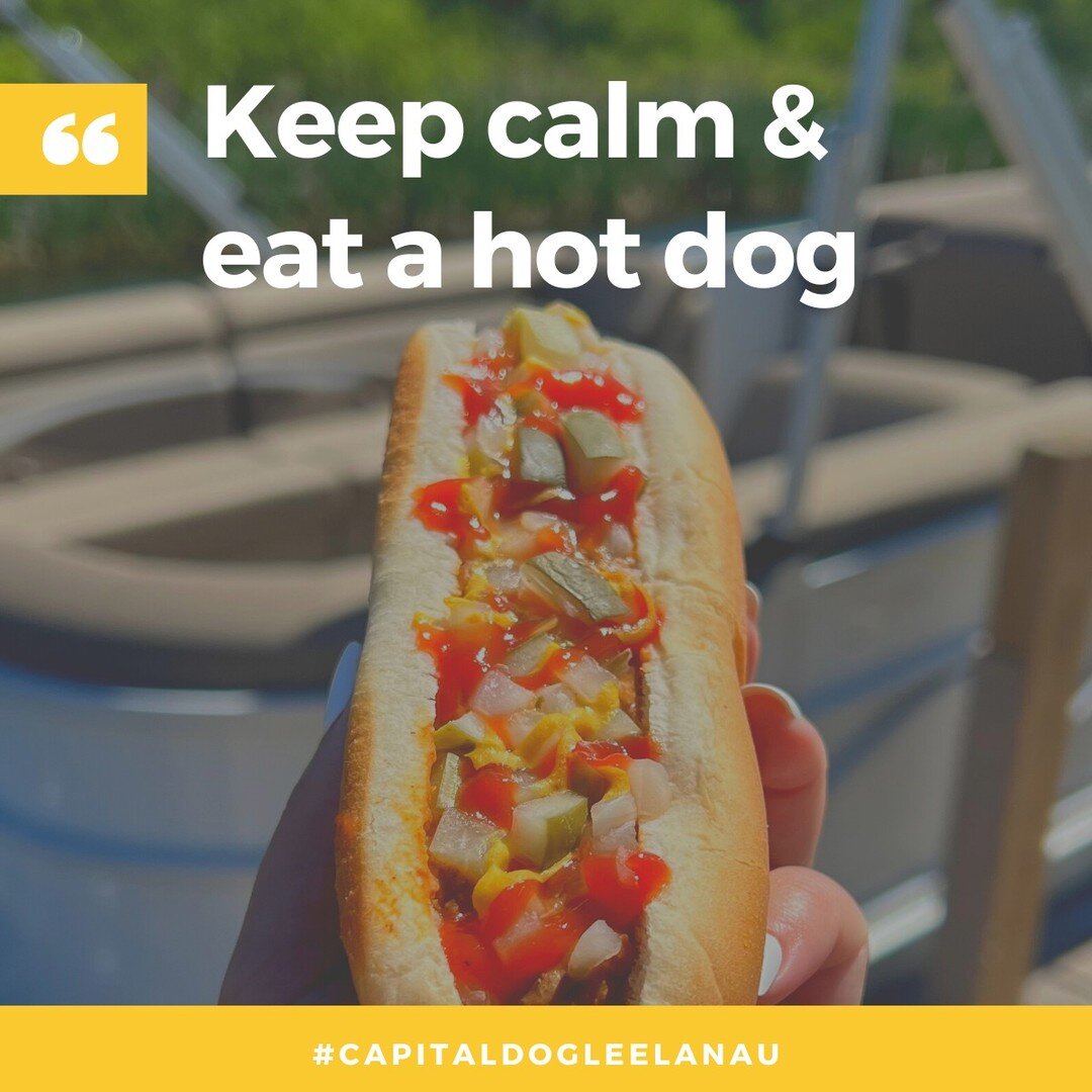 Kick back, relax, and enjoy one (or two 😊) of our signature dogs this weekend. We're open 11:30 am to 8 pm!
.
.
#capitaldogleelanau #capdogleelanau #capitaldog #chilidogs #hotdogs #contentbycourt #lakeleelanau #eatdrinktc #supportlocal #loveleelanau