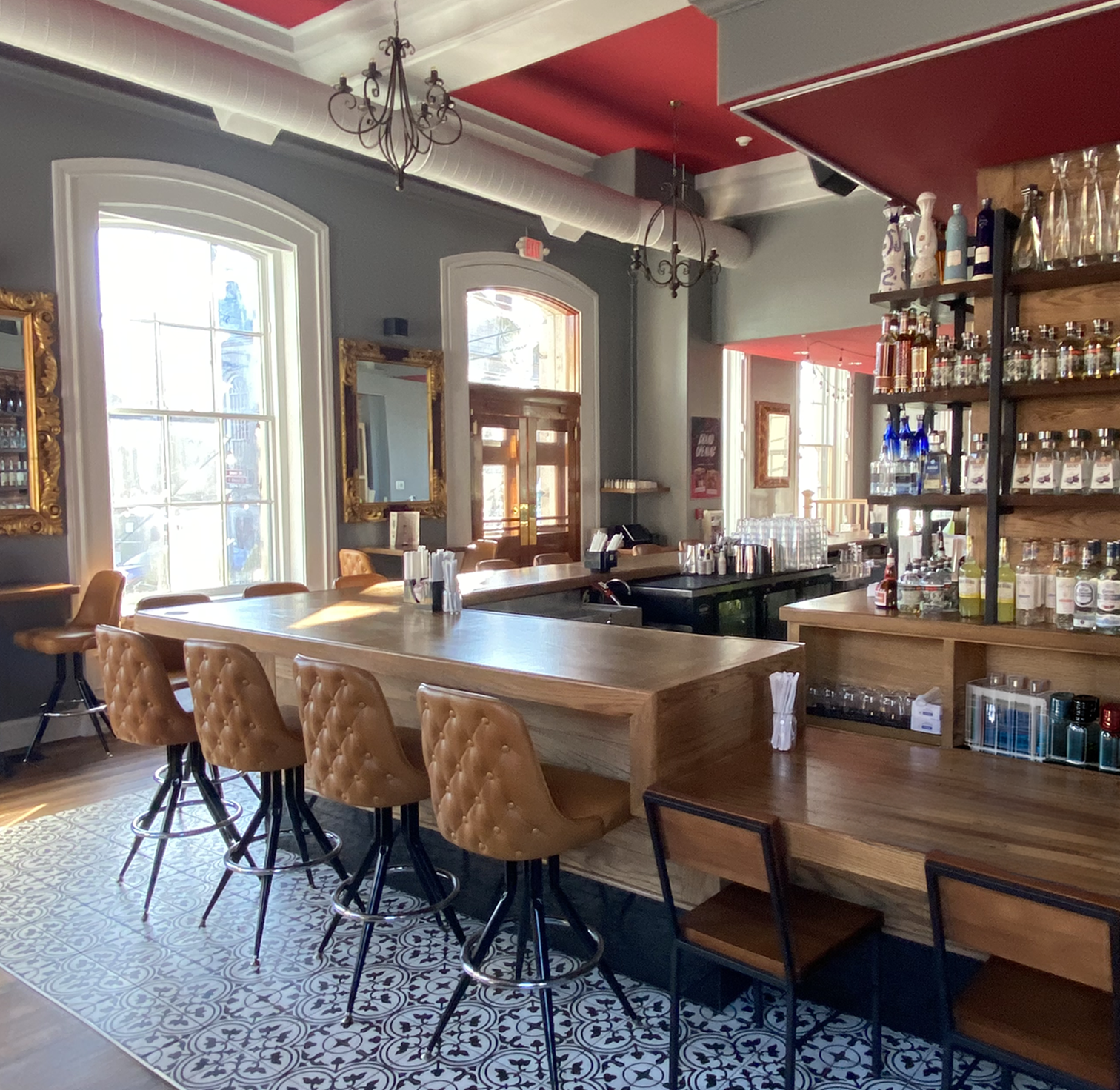 Interior image of the bar at the Howling Wolf Portsmouth location