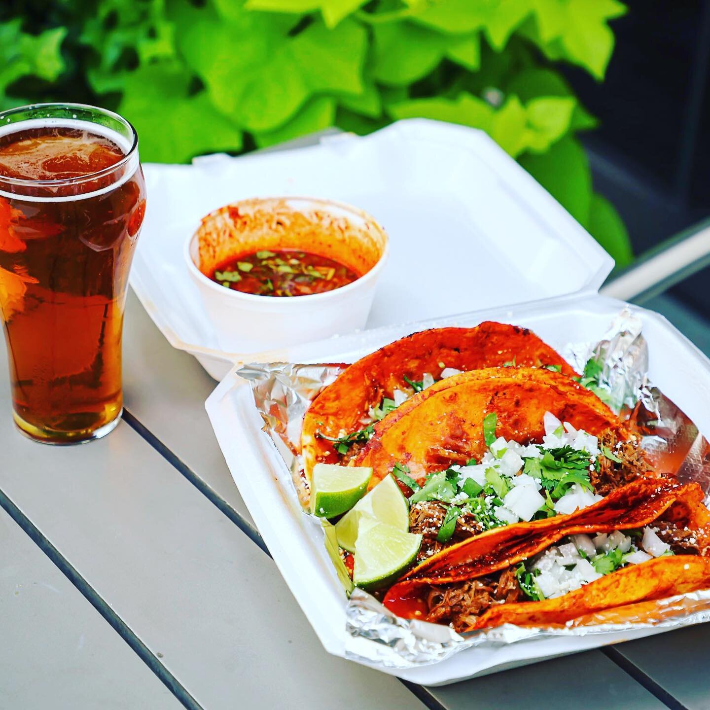 The perfect way to end the week - Tacos and a beer from @thelouisbham #cheers