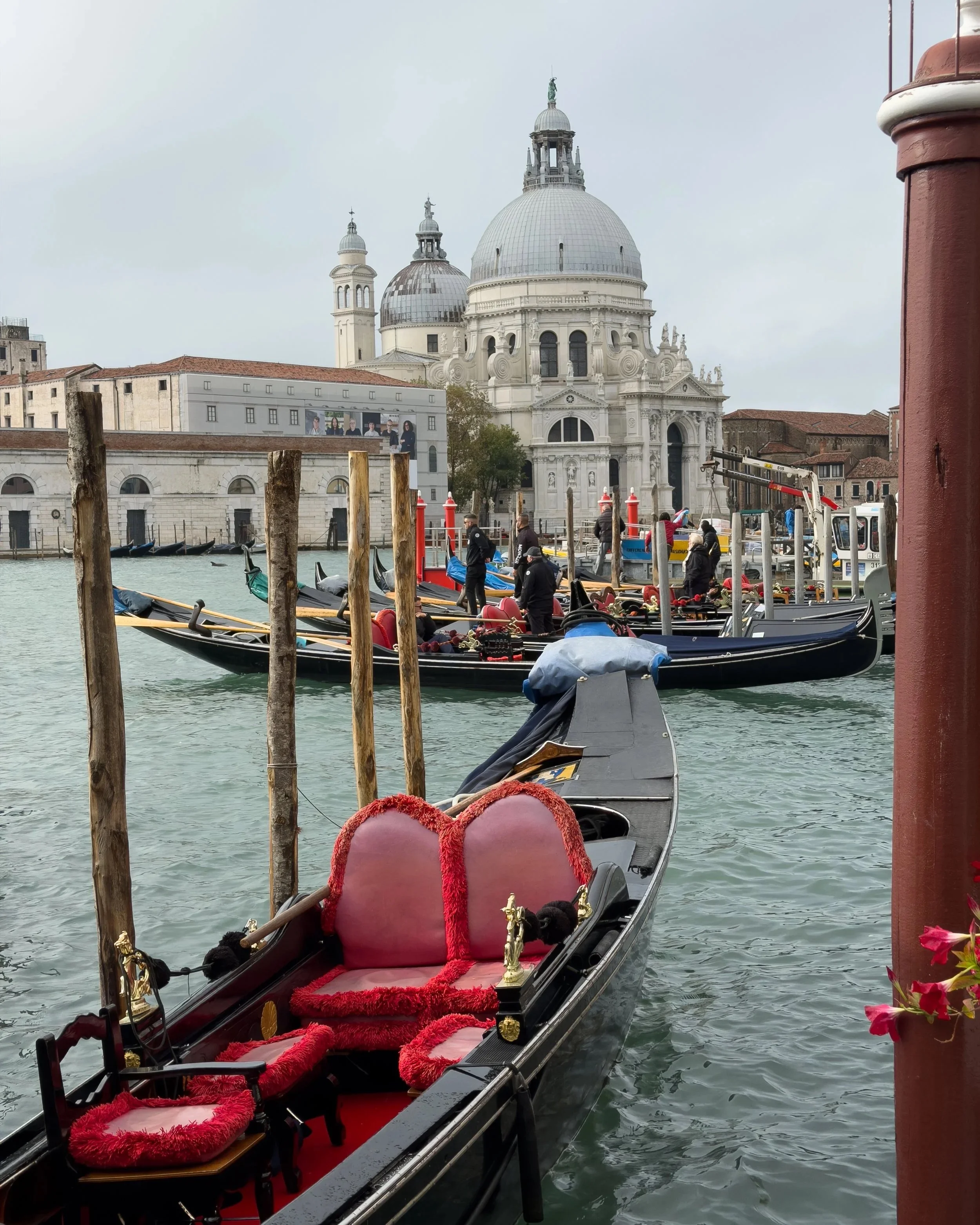  Basilica di Santa Maria della Salute appears in the background of this gondola.
