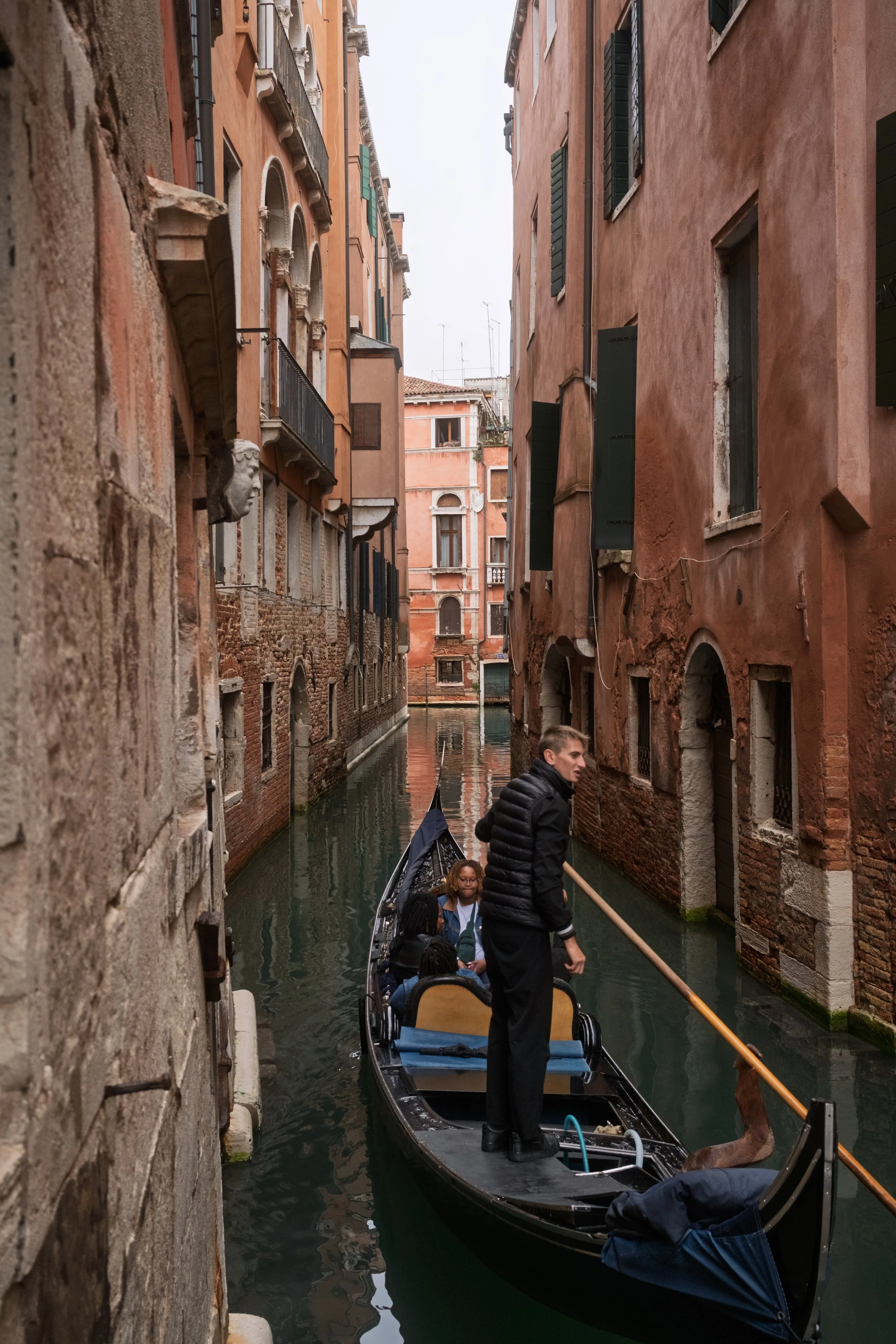 Venice's narrowest canals barely accommodate a gondola's width.