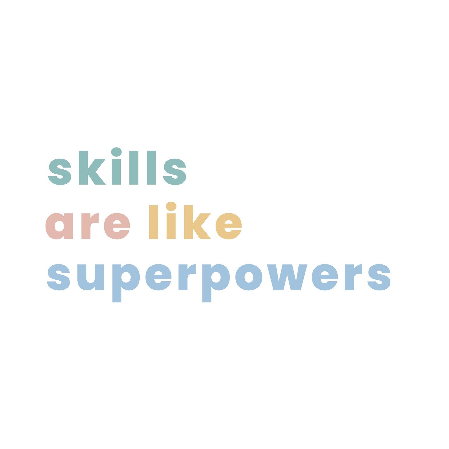 As an OT, I specialize in skills. Which is pretty much the coolest job in the world! I'm always telling my students skills are like superpowers. They make you better and stronger at everything you do. I live for those, &quot;I did it!&quot; moments w