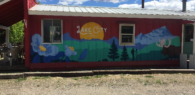 Mural funded by Lake Fork Community Foundation