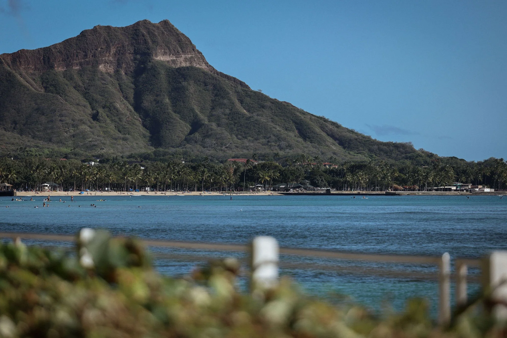 View of Diamond Head in Oahu Hawaii