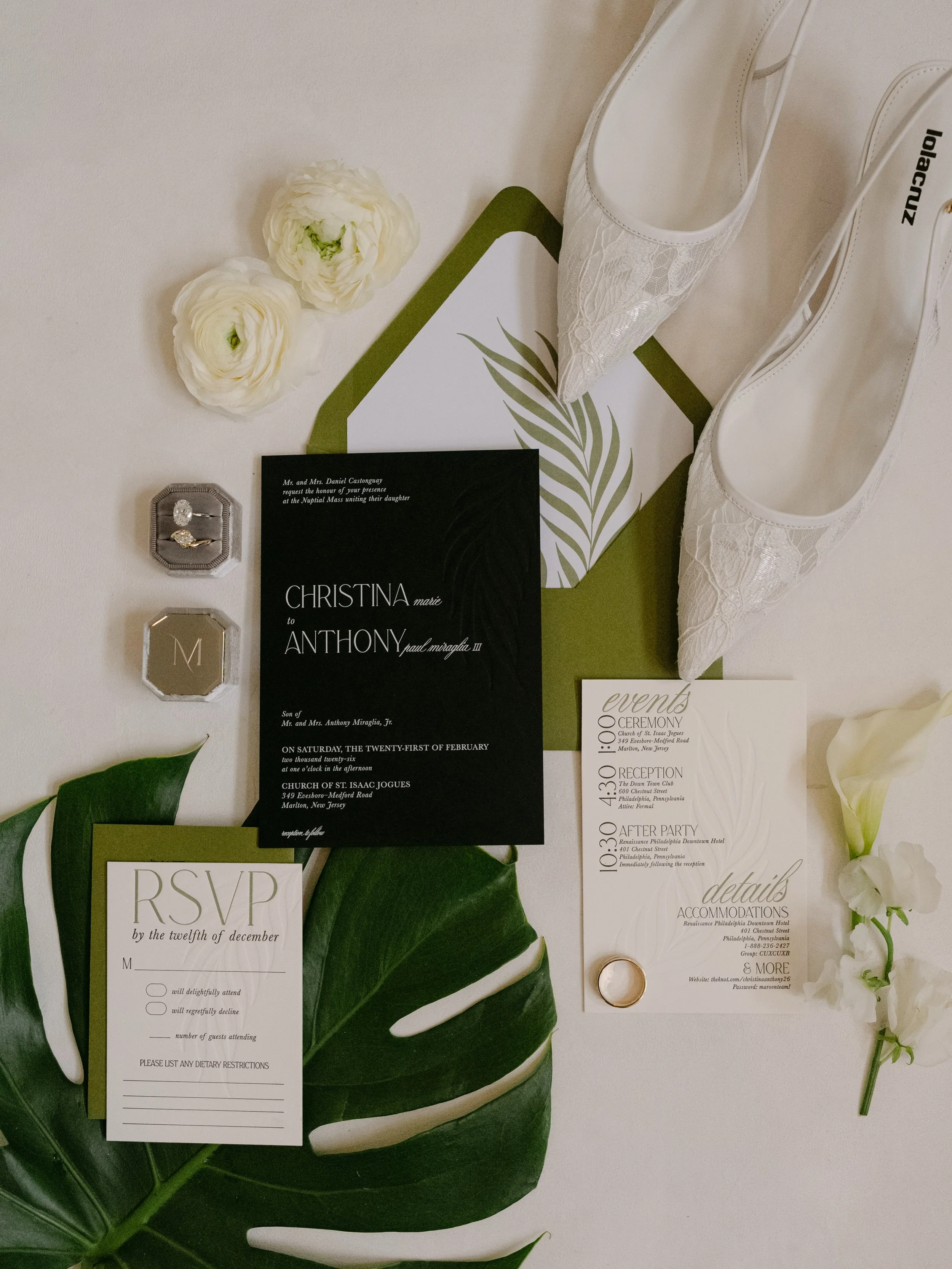 Beautiful Christina had such a clear vision for her Latin speakeasy wedding, inspired by her Panamanian heritage and filled with details that felt absolutely personal to her.

The day began at home with her parents, her brother, and her best girls - 