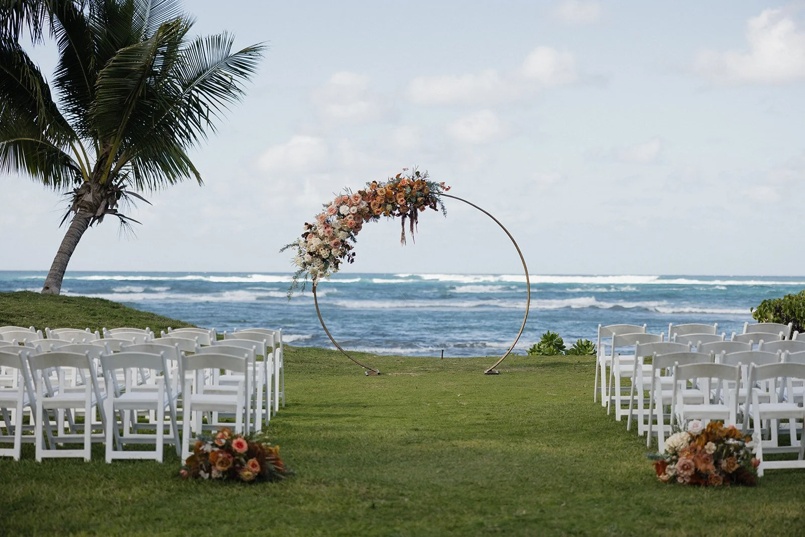 Waterfront Oahu wedding ceremony venue