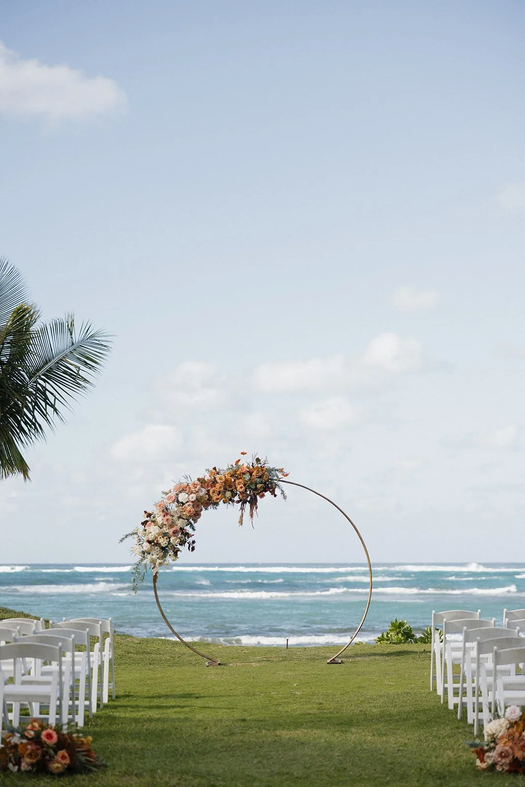 Waterfront Hawaii wedding ceremony