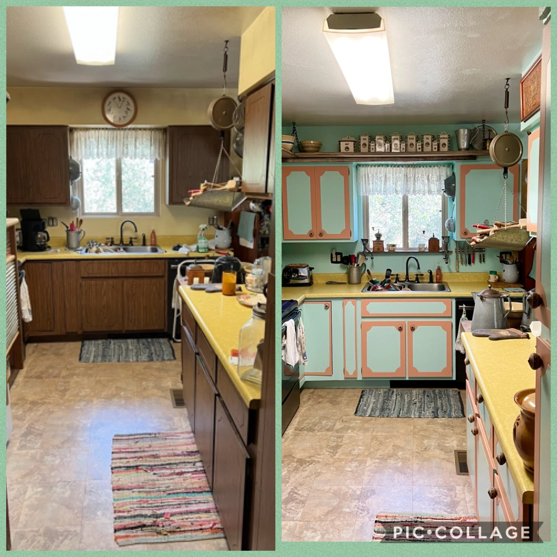 before and after kitchen remodel