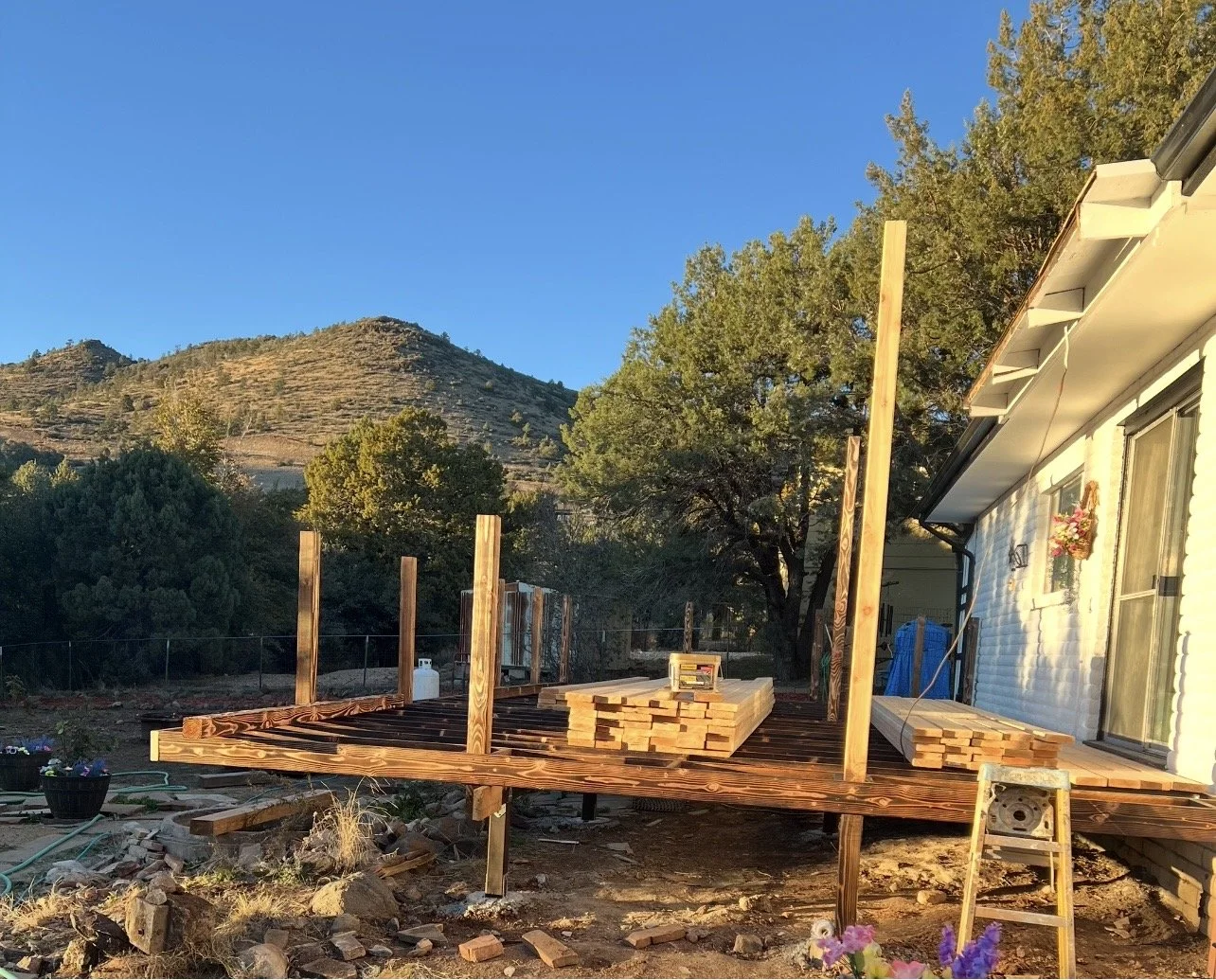 Deck rebuild before roof
