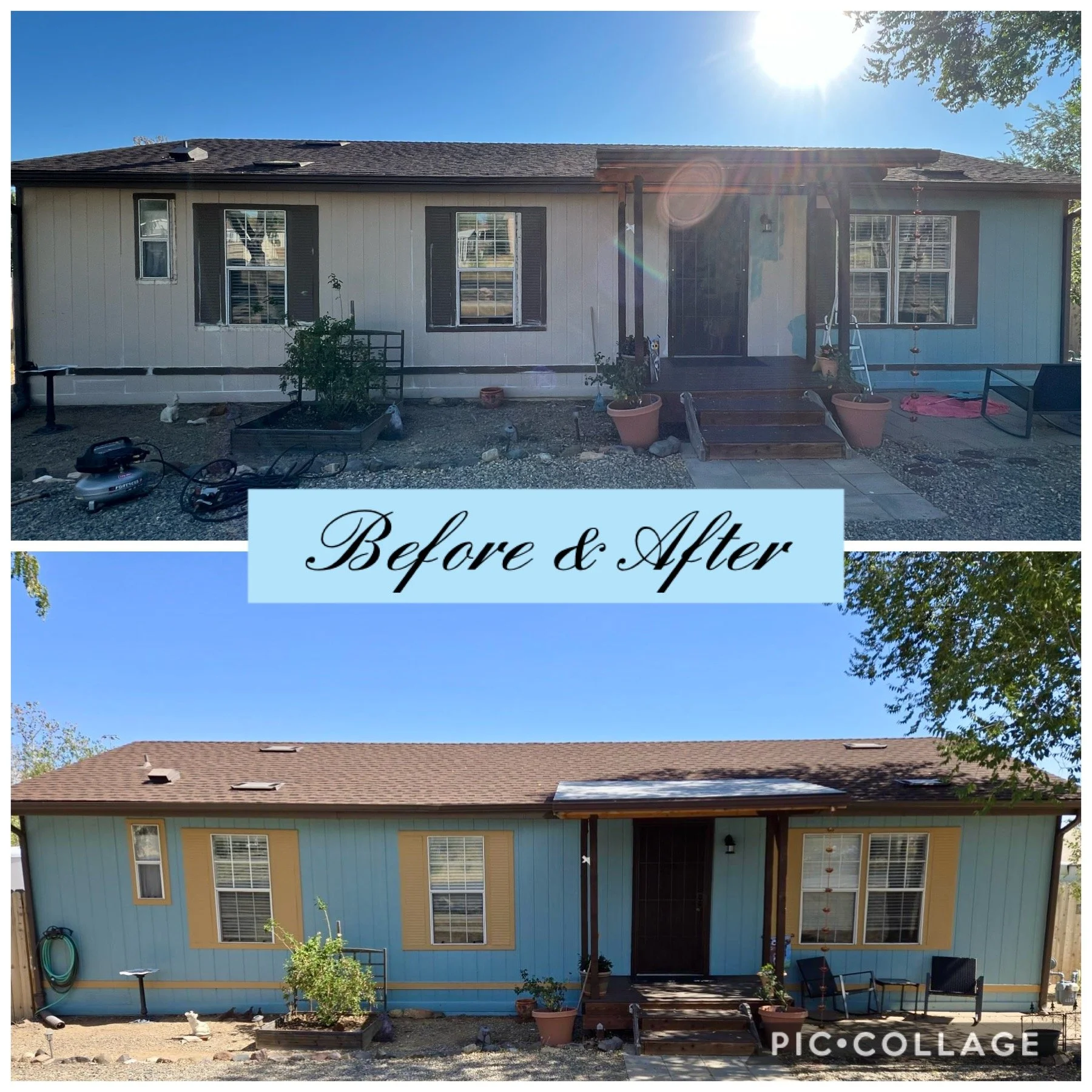 exterior house painting, I advised the trim color