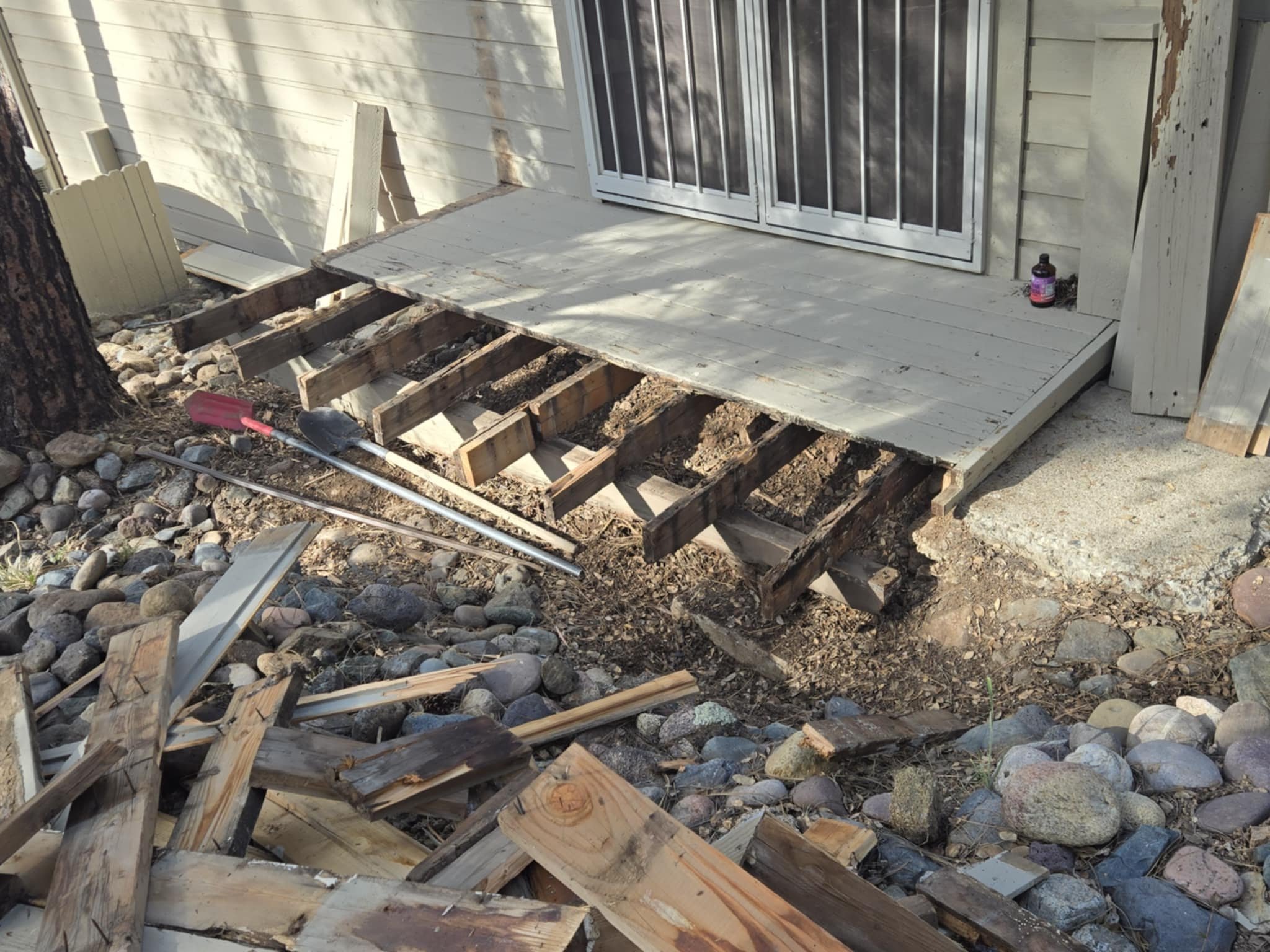 Side deck rot repair