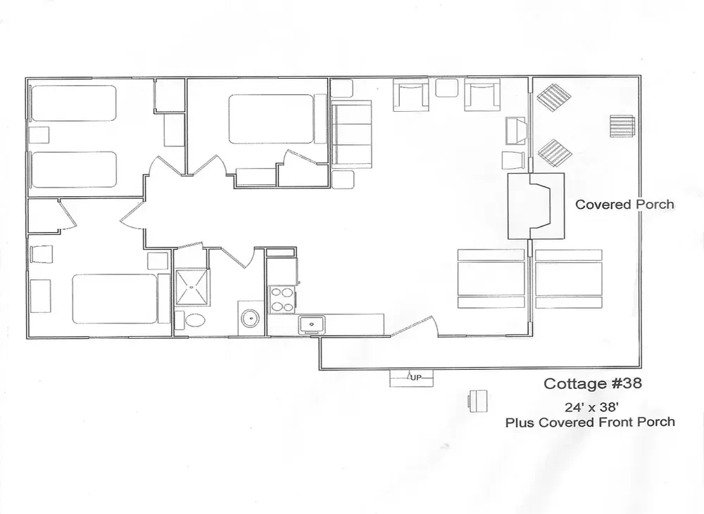 Lakeview Cottage #38 – Floor Plan