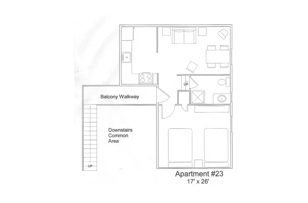 Seasonal Apartment 23 Floor Plan